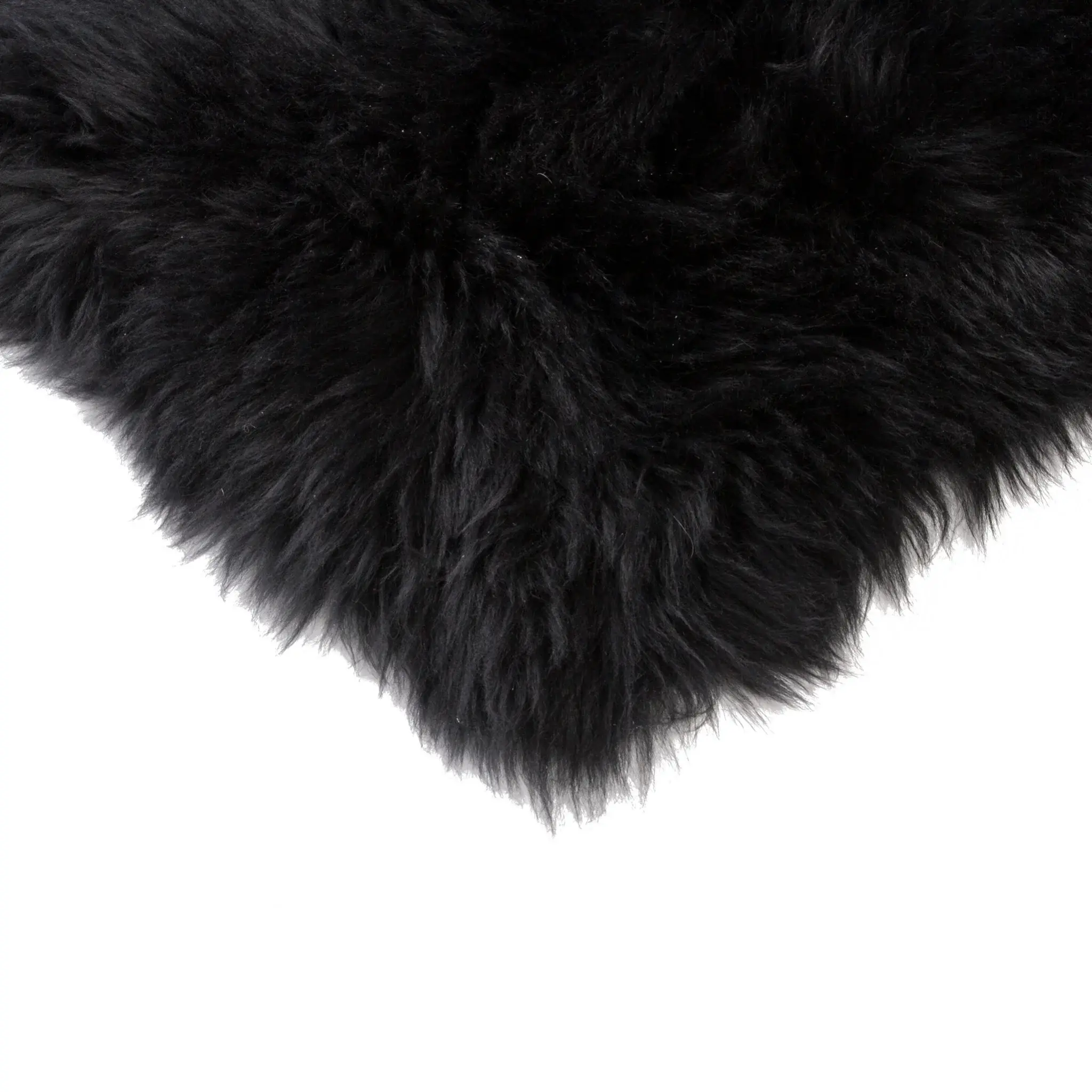 Set Of Four 17" X 17" Black Wool Chair Pads - Image 2