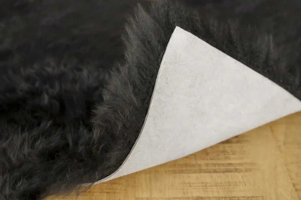 Set Of Four 17" X 17" Black Wool Chair Pads - Image 3