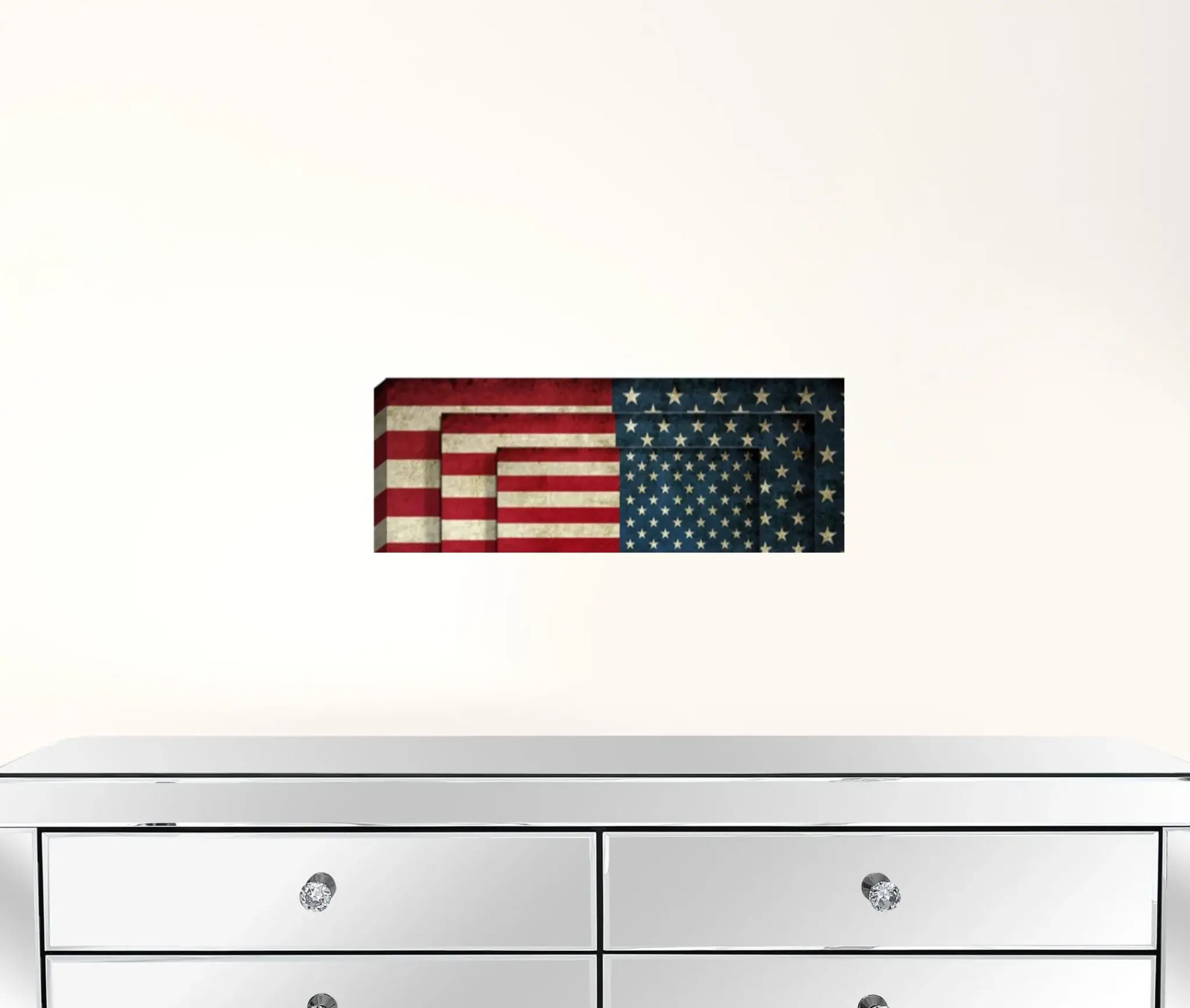 Set Of Four American Flag Print Wall Art - Image 3