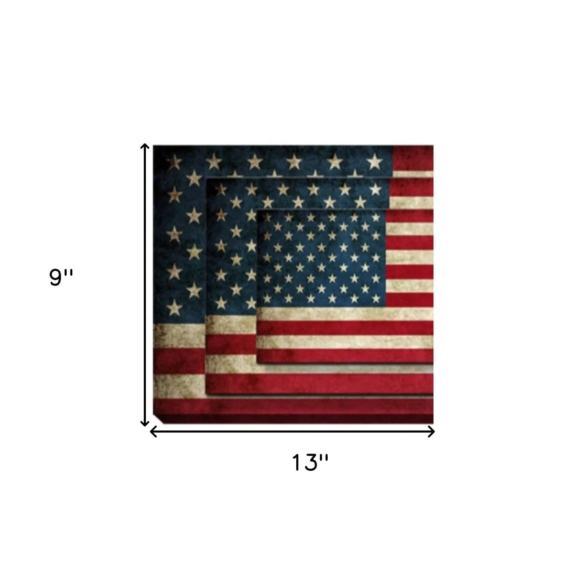 Set Of Four American Flag Print Wall Art - Image 6