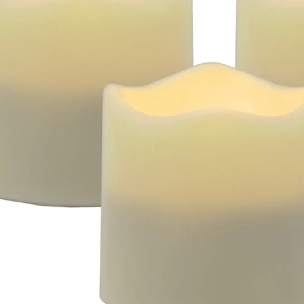 Set of Four Ivory Flameless Tealight Candle - Image 4