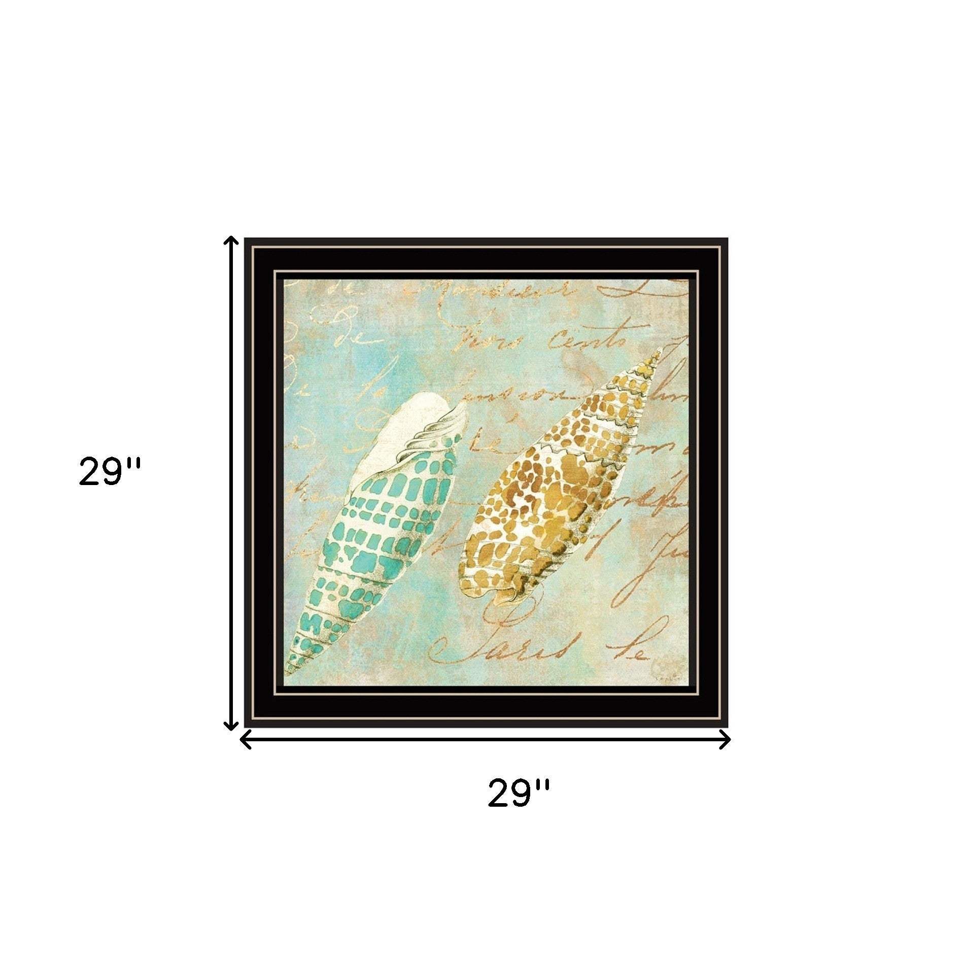 Set Of Four Ocean 1 Black Framed Print Wall Art - Image 5