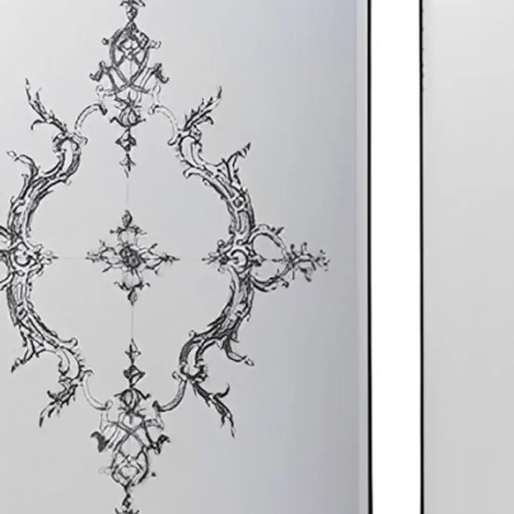 Set of Six Decorative Antiqued Glass Black Metal Framed Mirror Set - Image 7