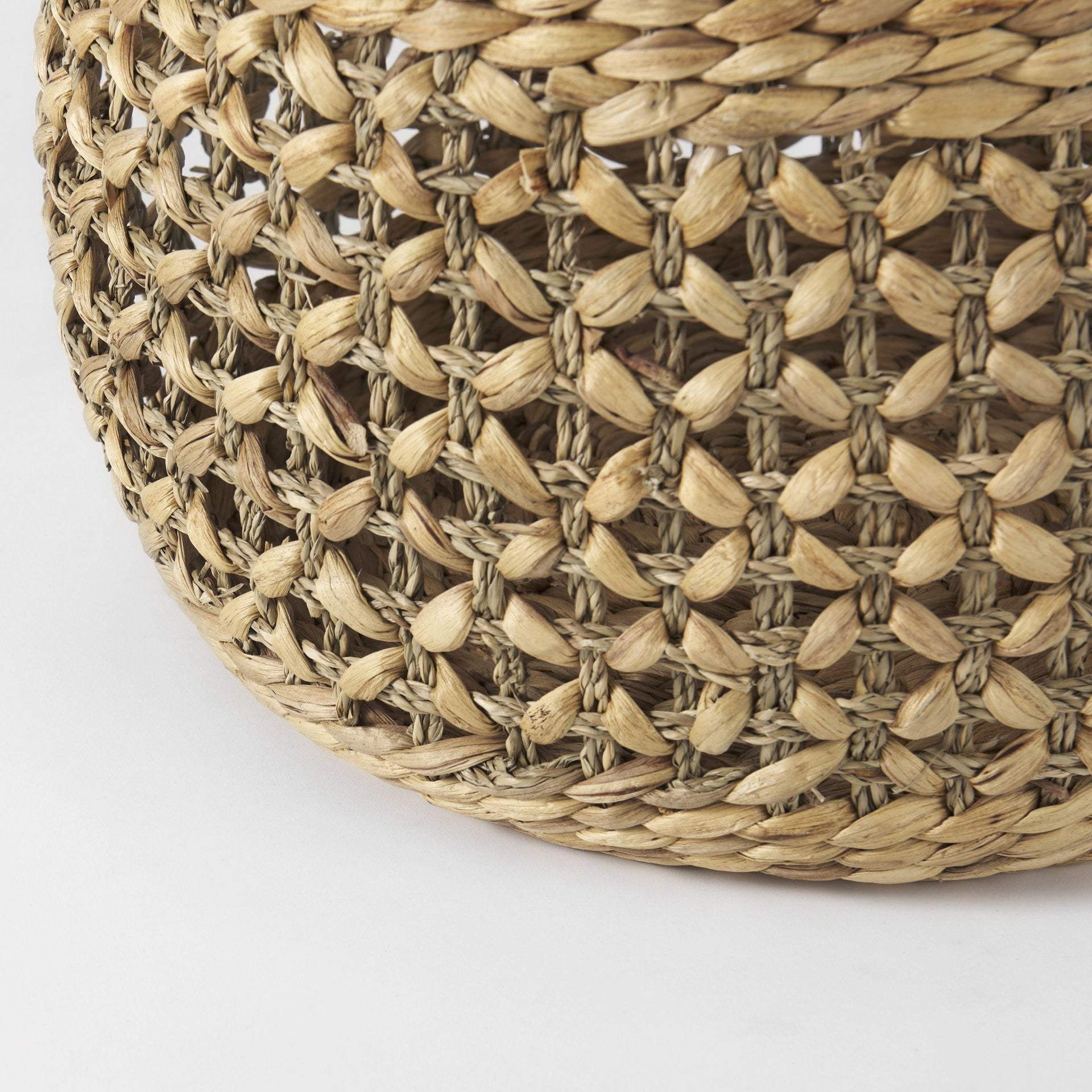 Set of Three 15" Brown Wicker Basket - Image 7