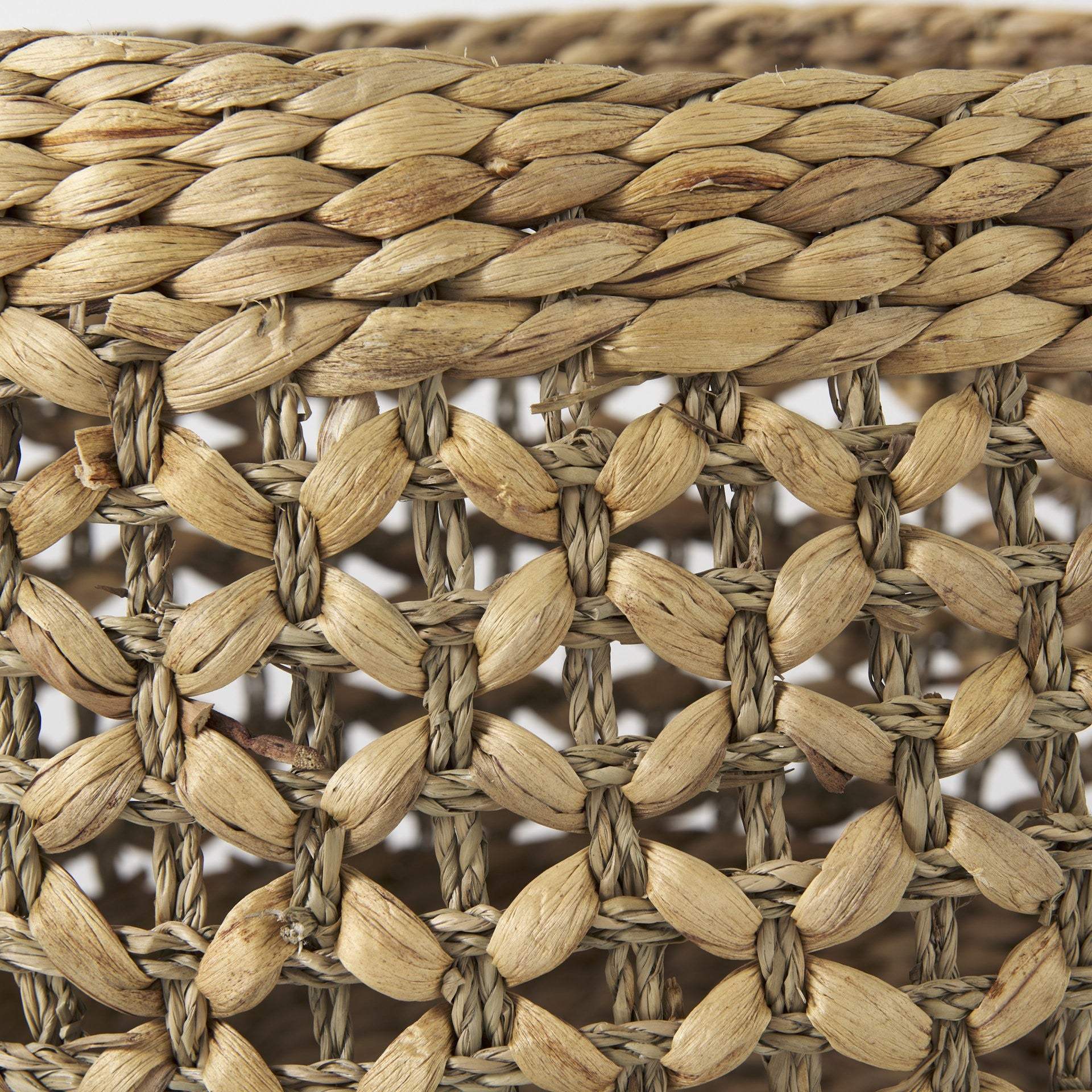 Set of Three 15" Brown Wicker Basket - Image 8