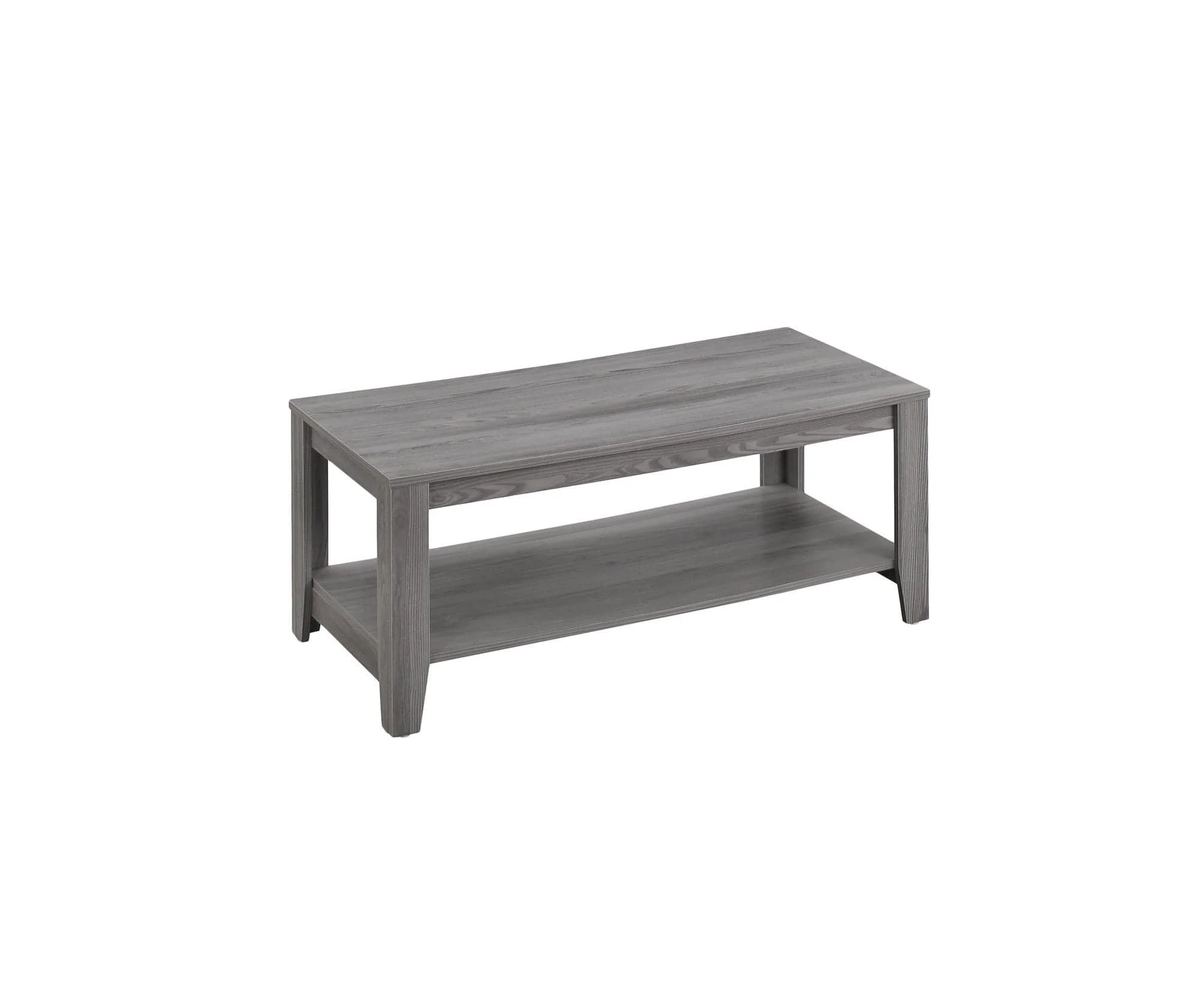 Set of Three 42" Gray Coffee Table With Shelf - Image 3