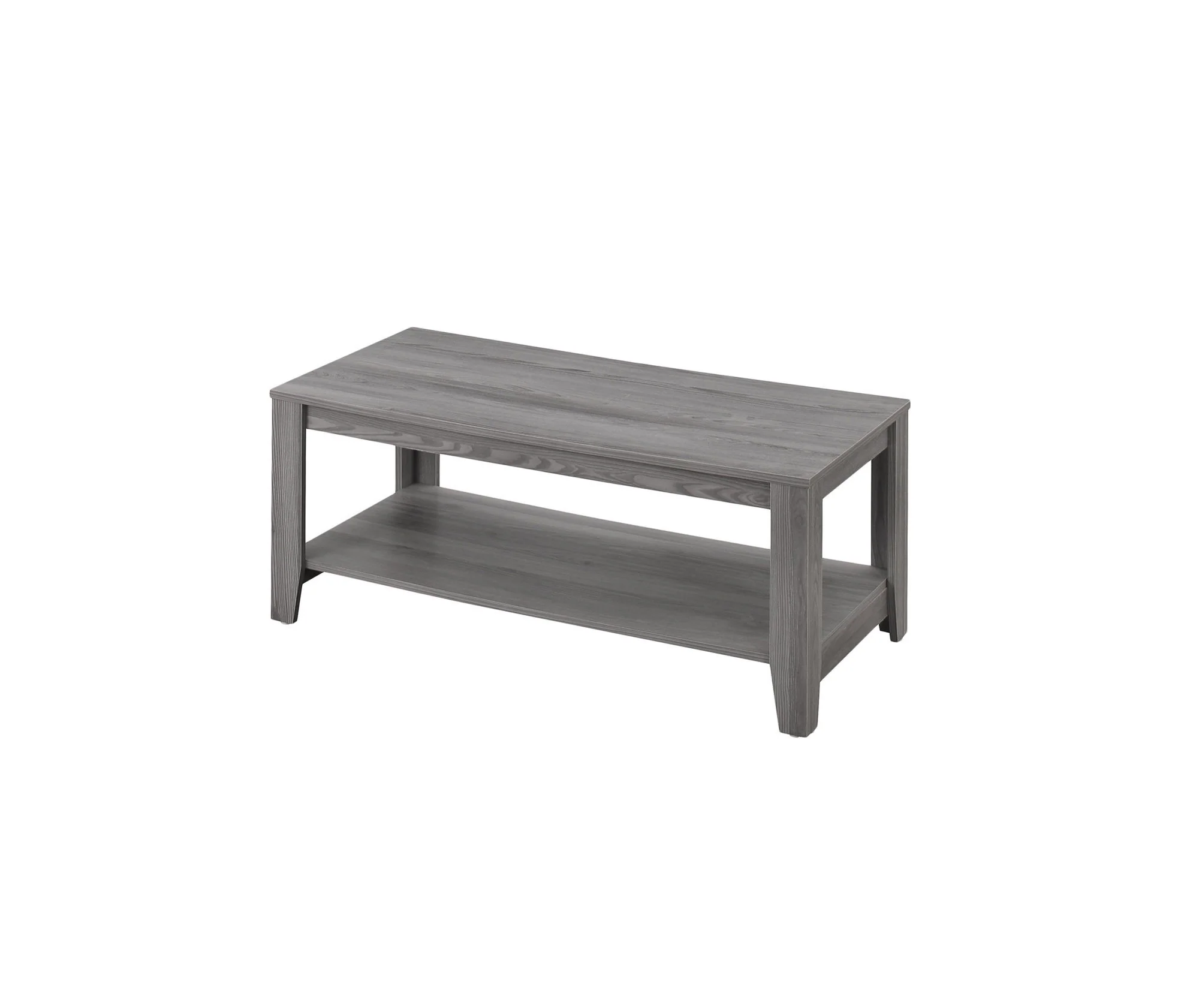 Set of Three 42" Gray Coffee Table With Shelf - Image 4