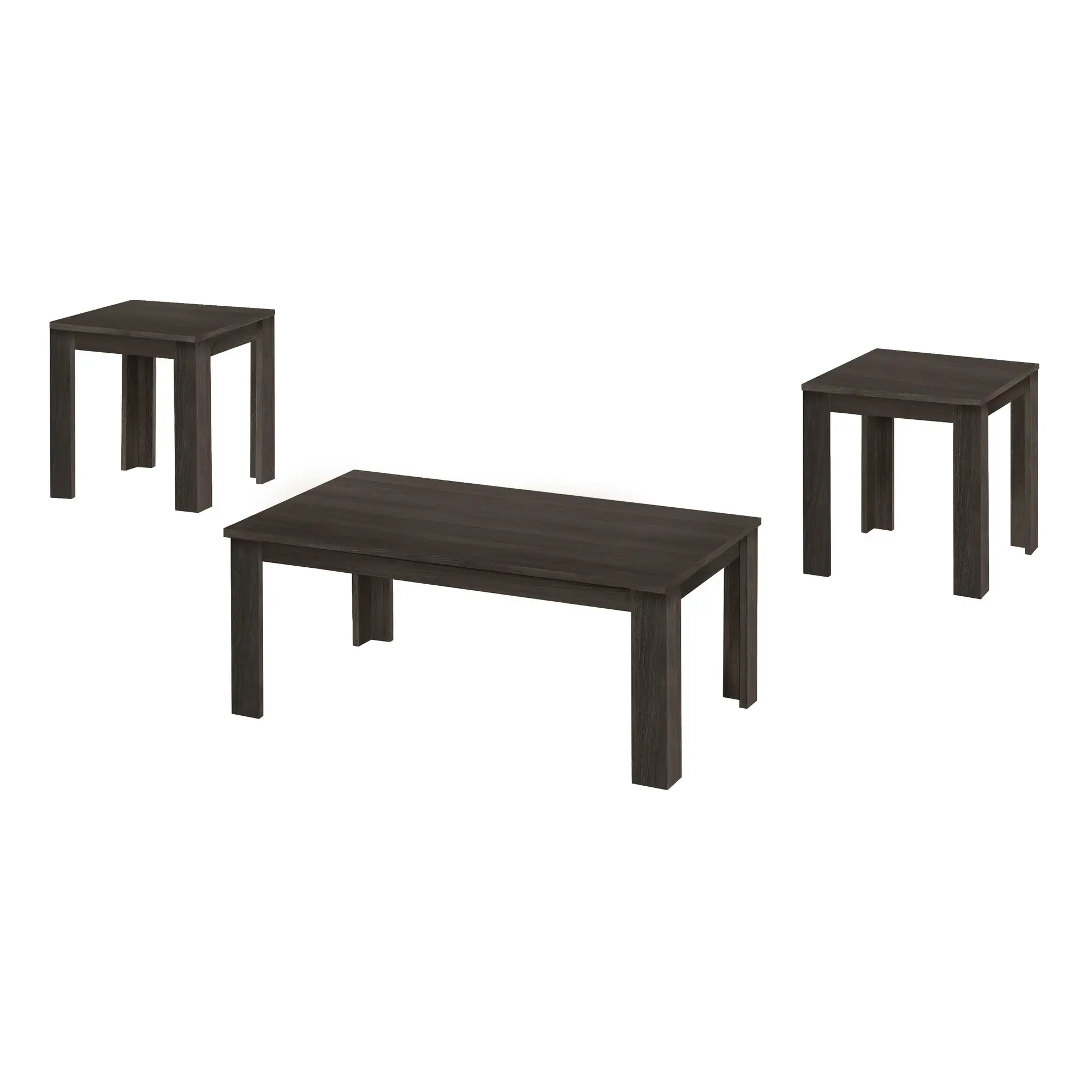 Set of Three 44" Oak Coffee Table - Image 2