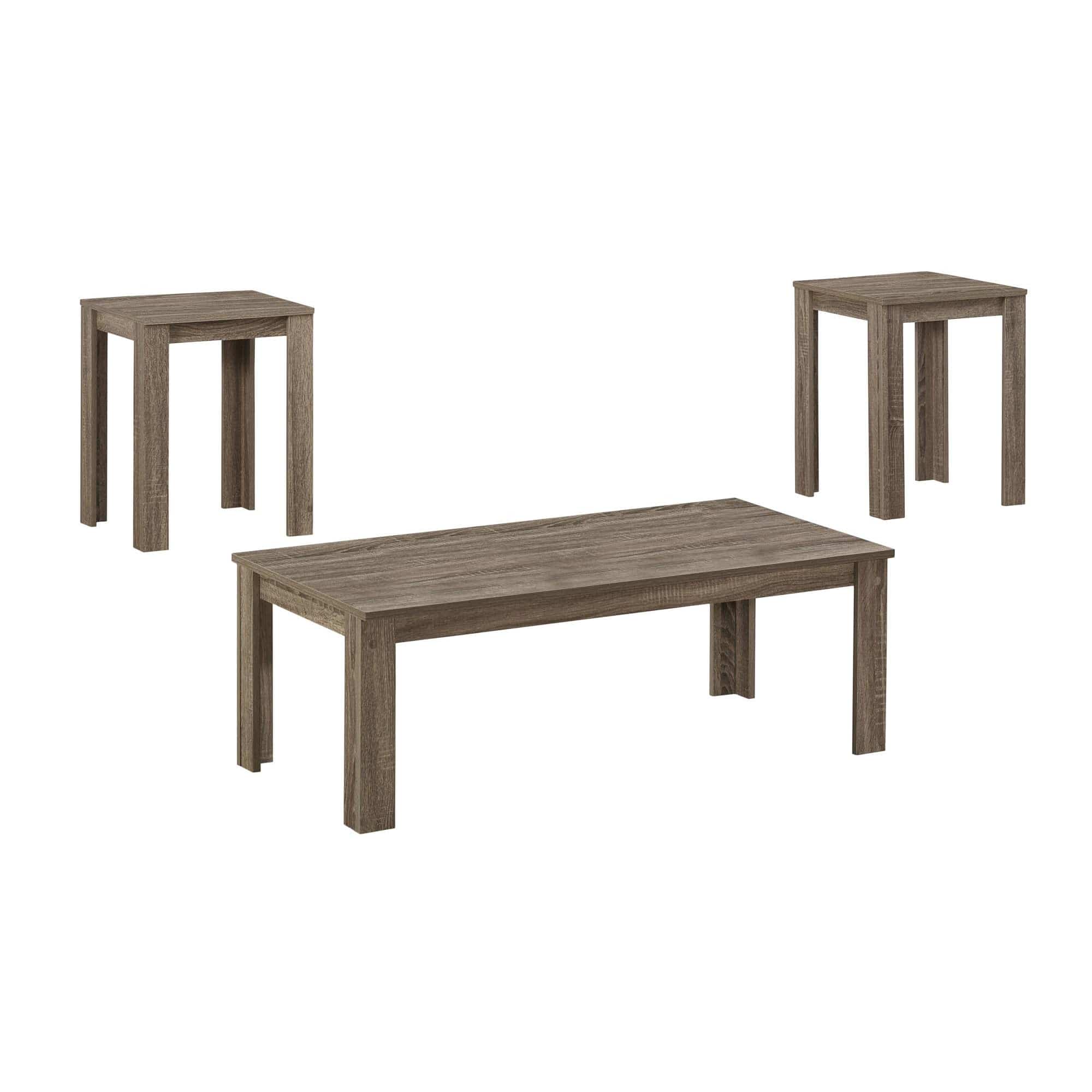 Set of Three 44" Taupe Coffee Table - Image 5