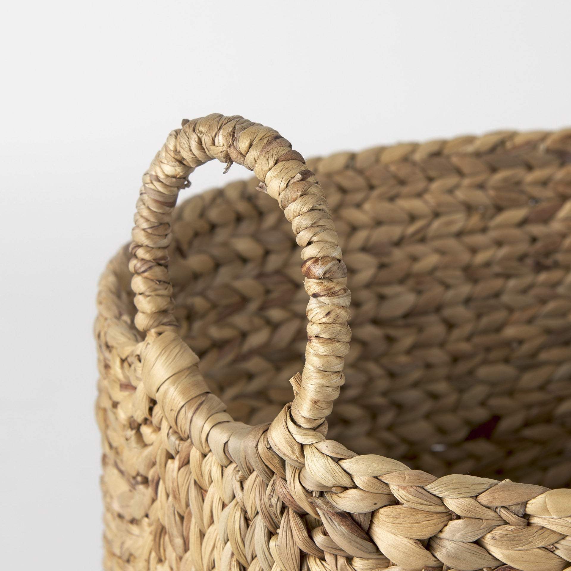 Set Of Three Braided Wicker Storage Baskets - Image 4