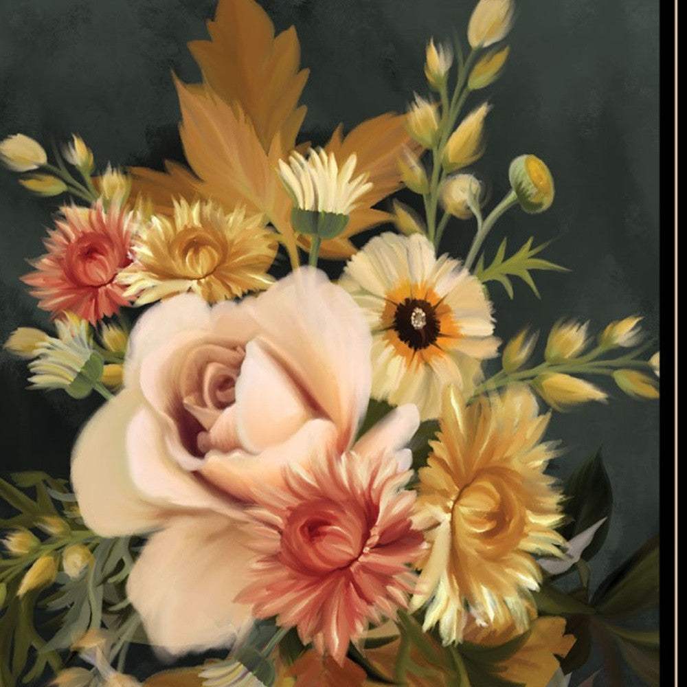 Set Of Three Romantic Autumn Black Framed Print Wall Art - Image 4