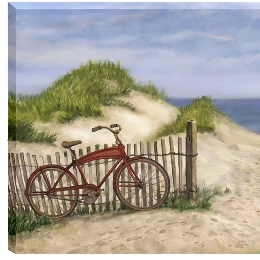 Set Of Three Sand Beach Designs Wrapped Canvas Print Wall Art - Image 4
