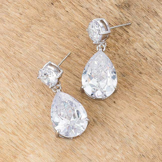 Shimmering CZ Earrings - Image 3