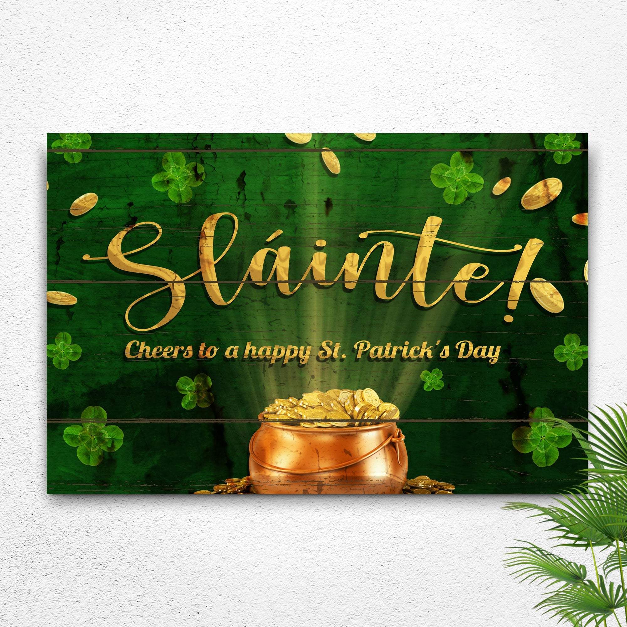 Sláinte! Cheers To A Happy St. Patrick's Day Sign - Image 2