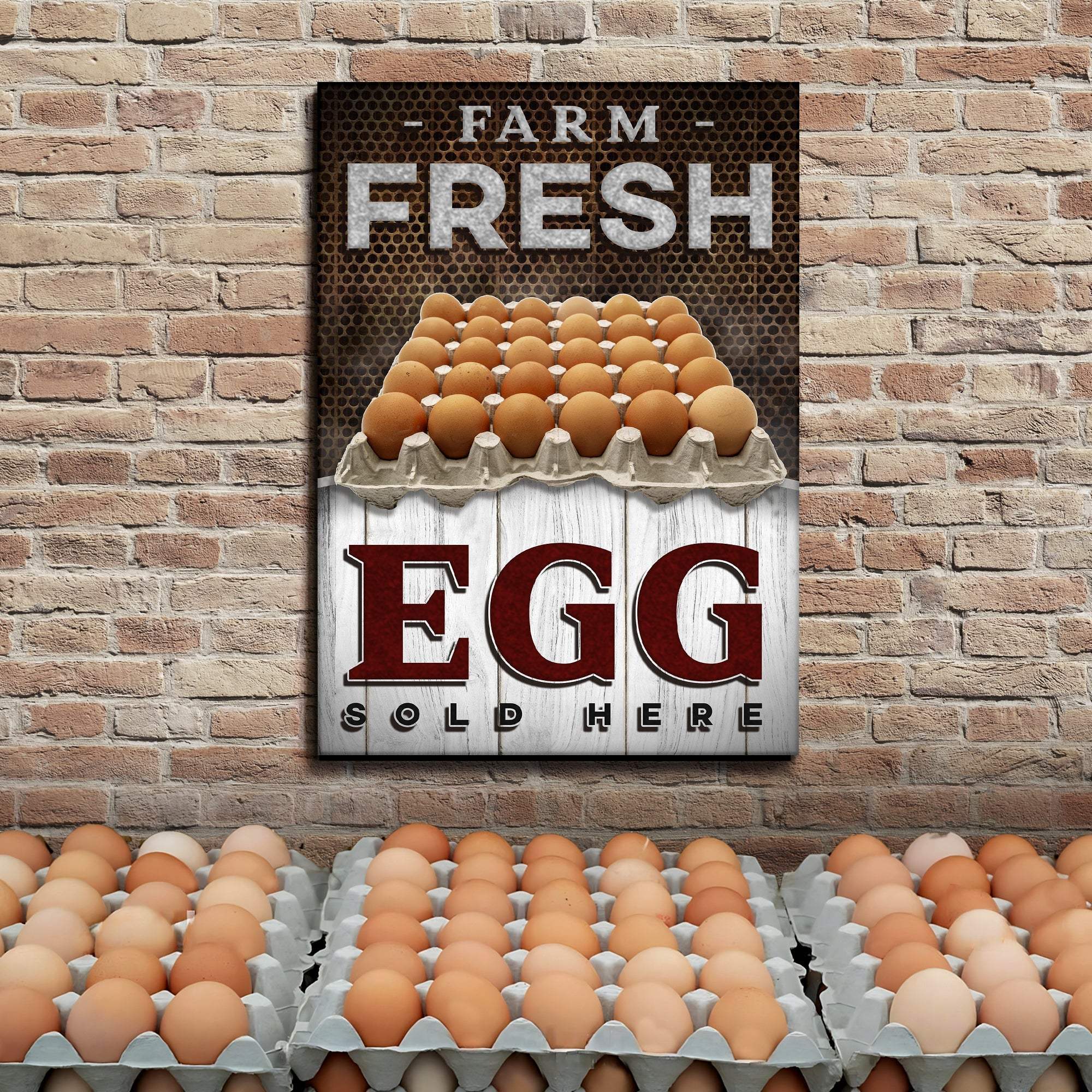 Sold Here Farm Fresh Eggs Sign - Image 2