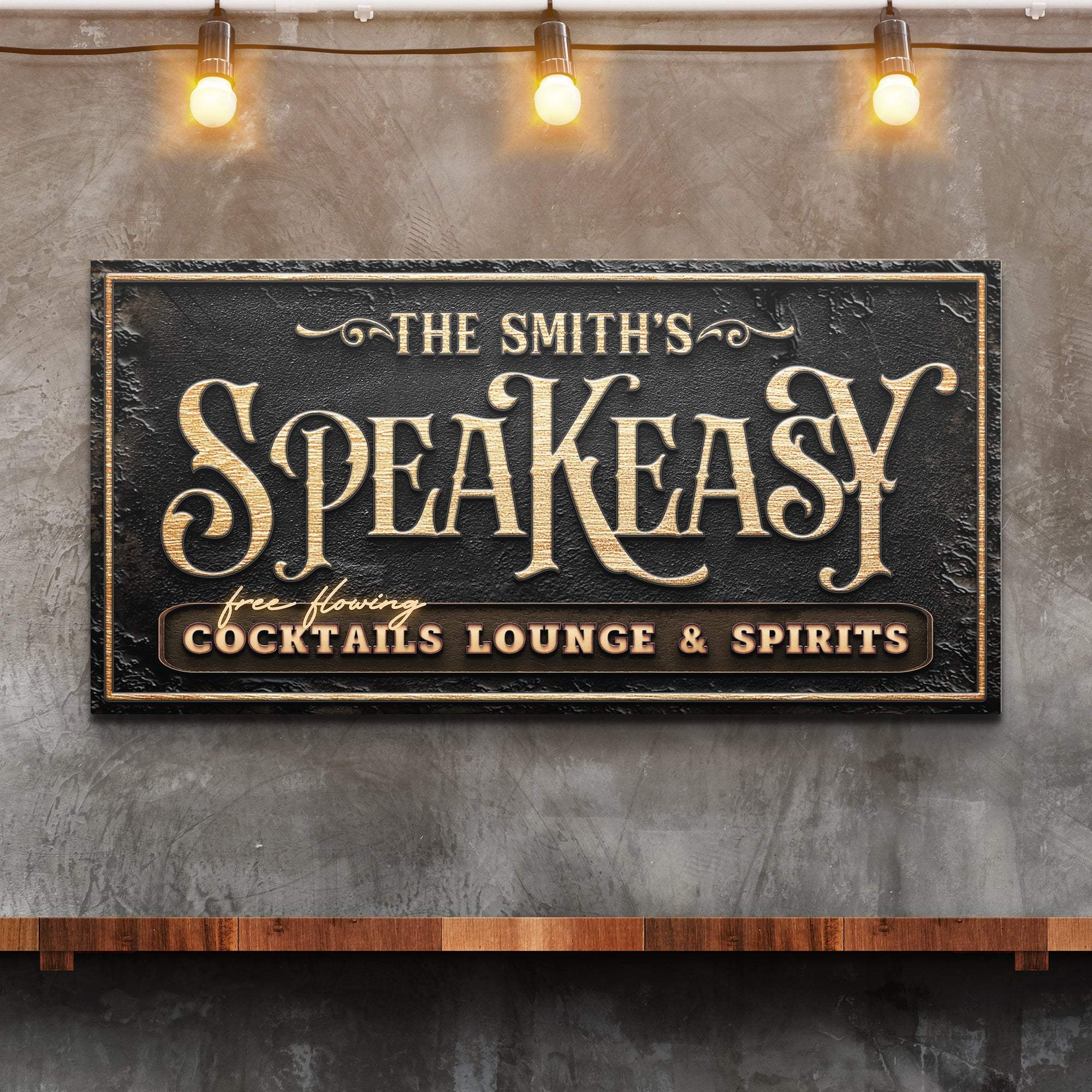 Speakeasy Personalized Bar Sign - Image 2