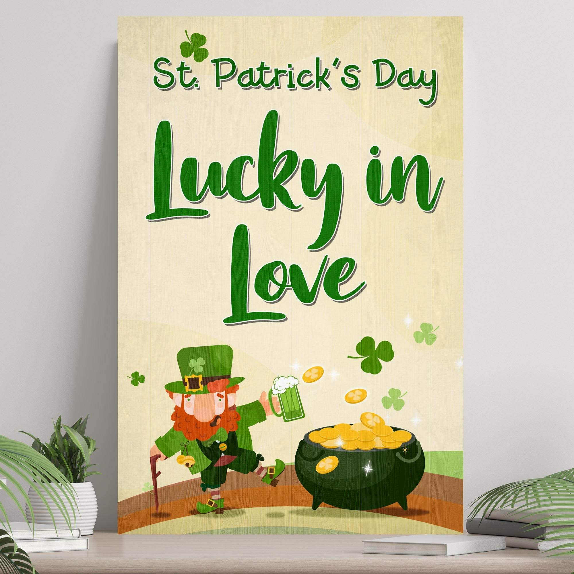 St. Patrick's Day Lucky In Love Sign - Image 2