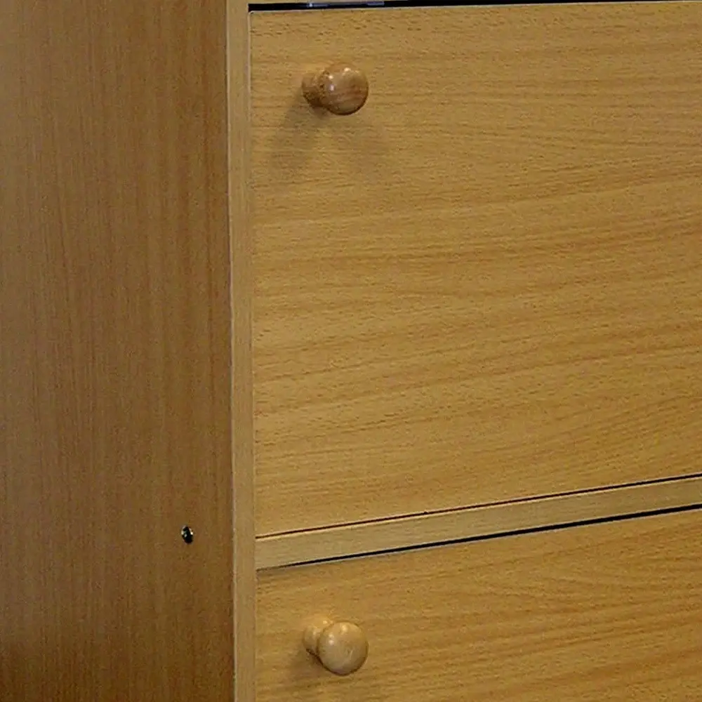 Standard Natural Double Door Verticle Book Shelf - Image 4