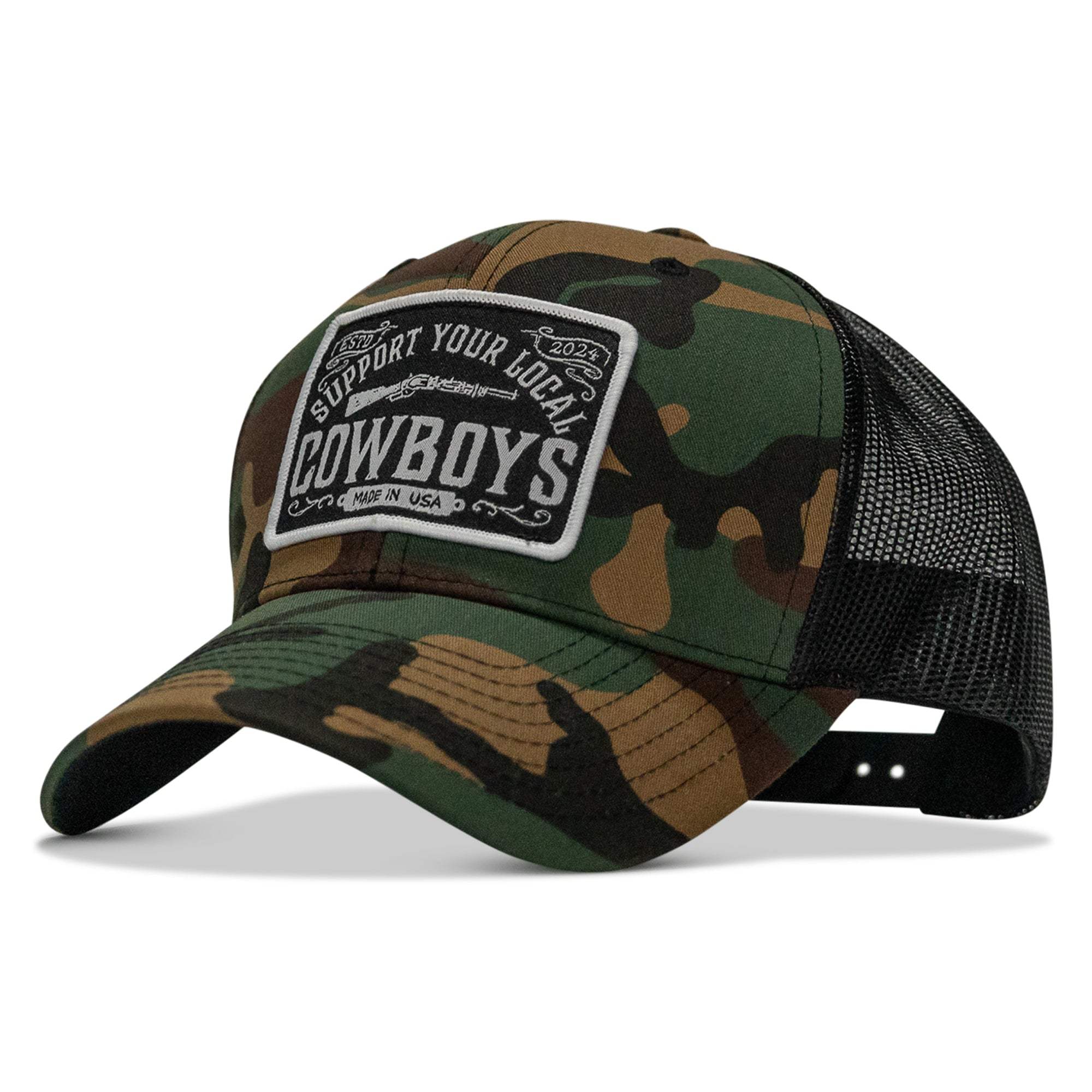 Support Your Local Cowboys Patch Snapback Hat - Image 56