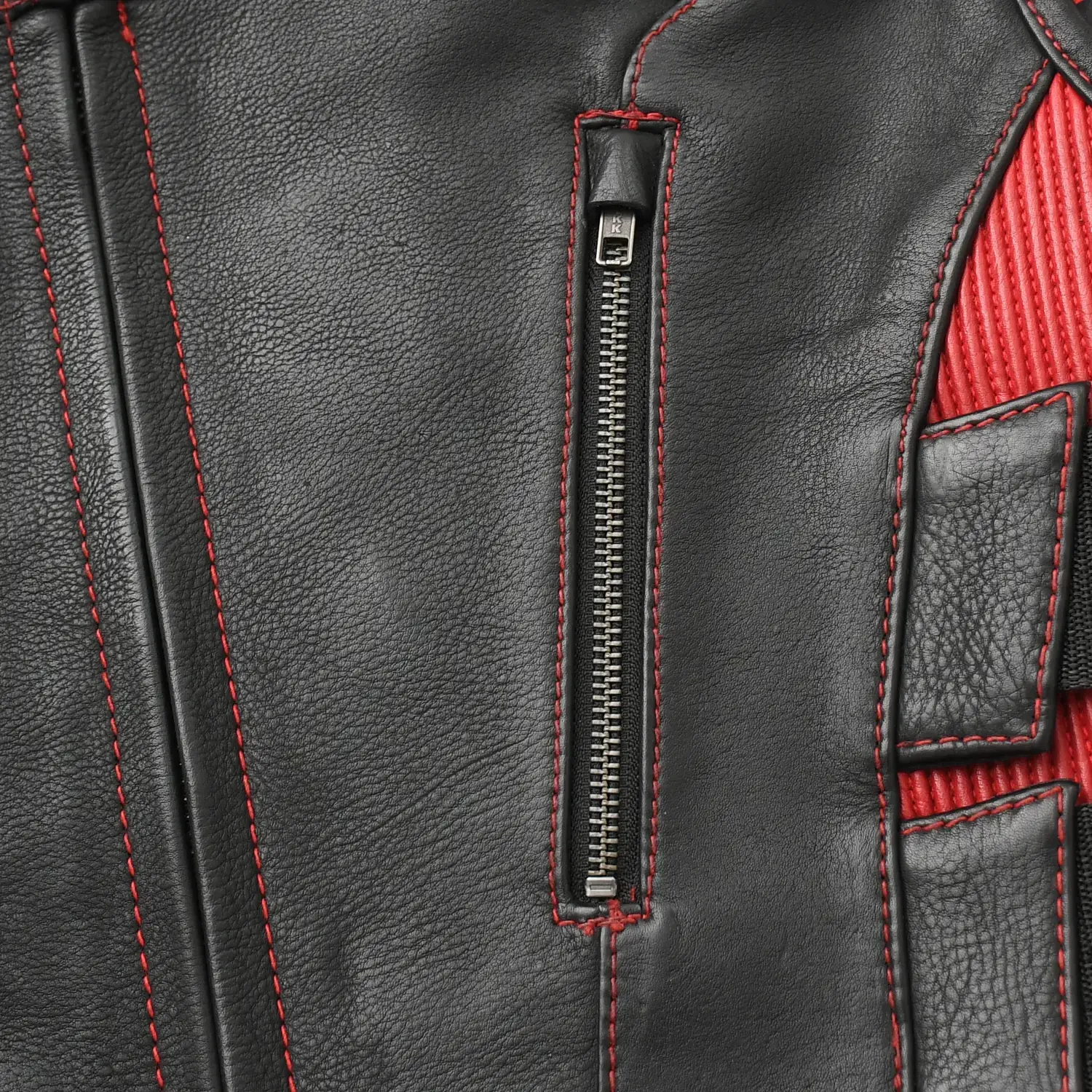 Tactical Emerald Men’s Motorcycle Leather Vest - Image 20