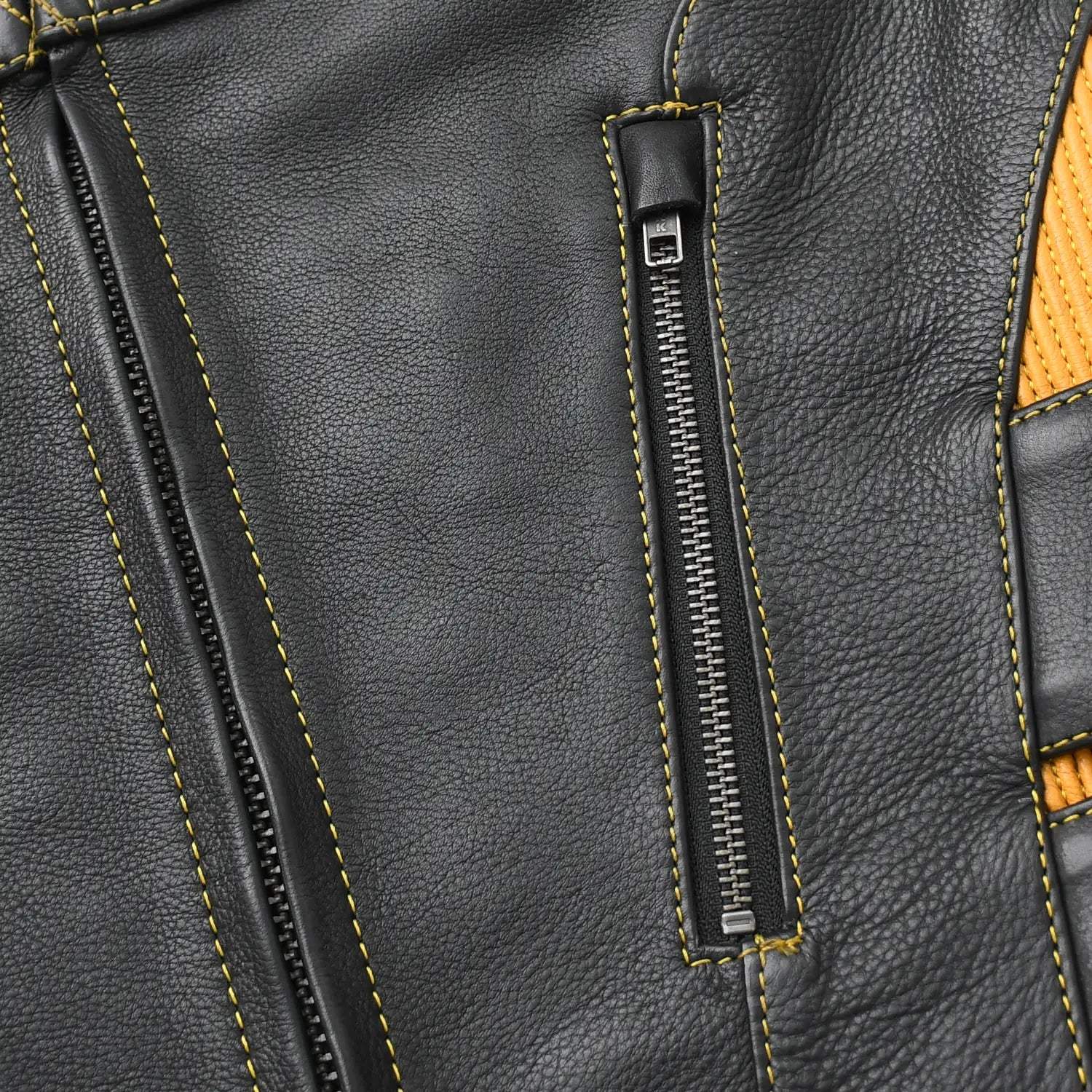 Tactical Emerald Men’s Motorcycle Leather Vest - Image 32