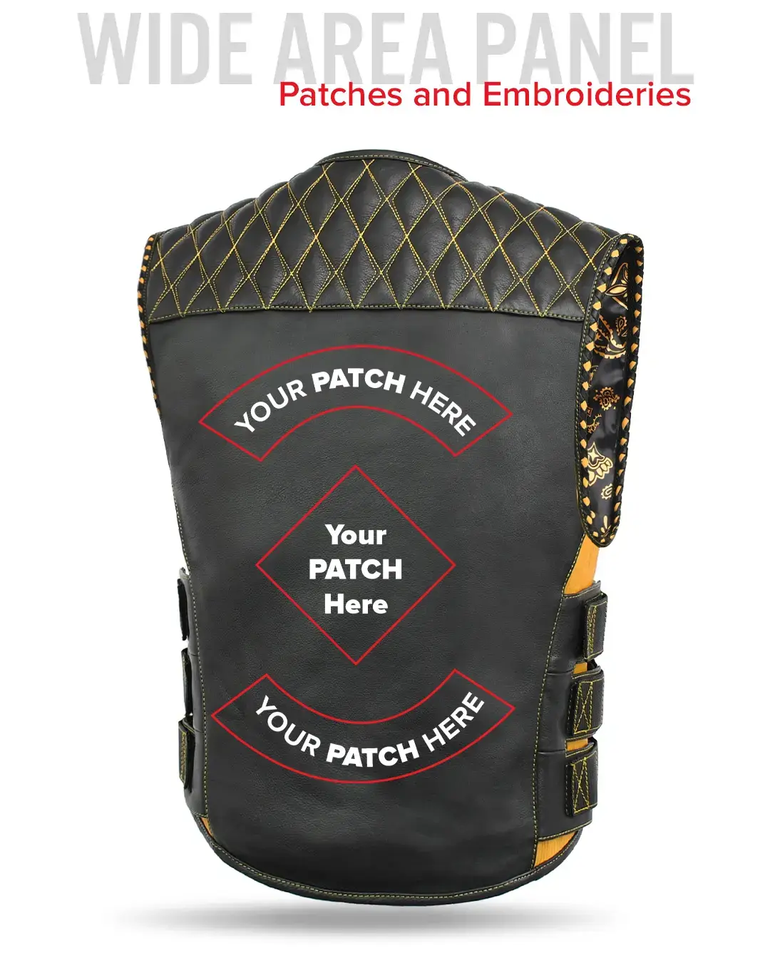 Tactical Emerald Men’s Motorcycle Leather Vest - Image 43