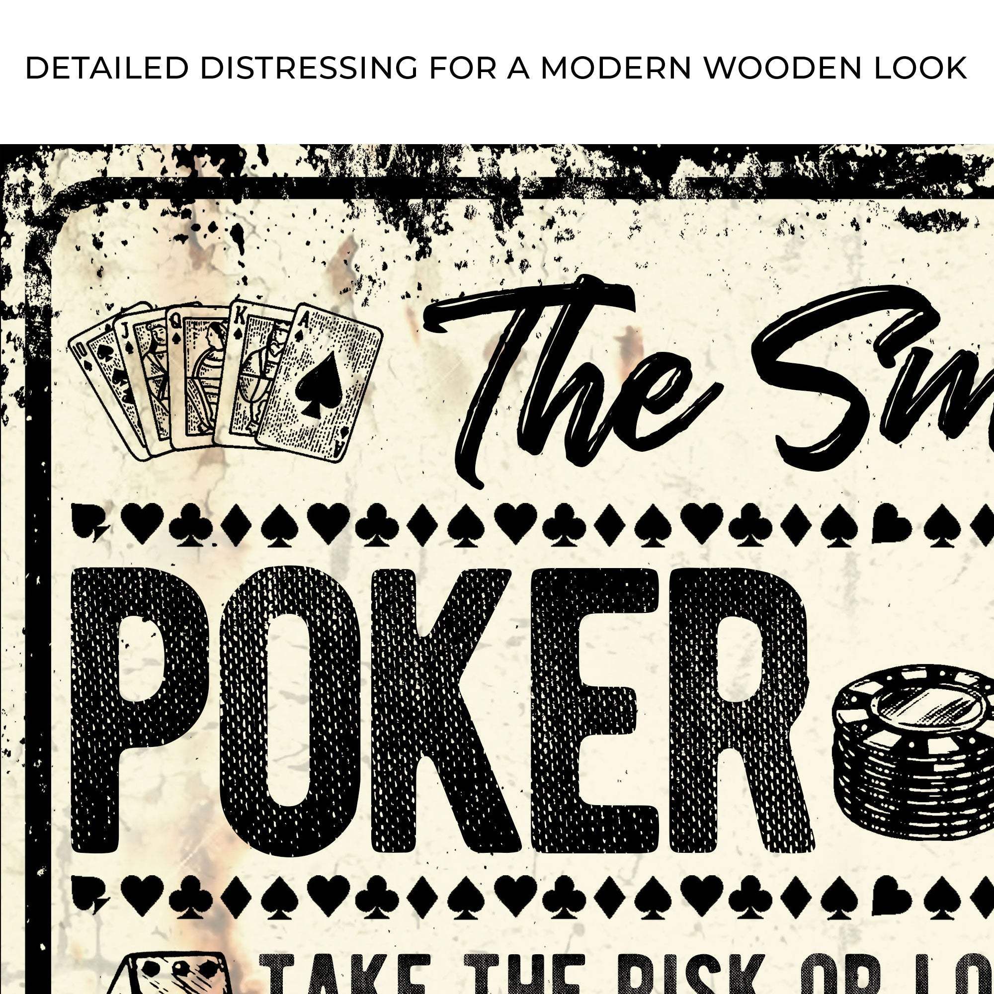 Take The Risk Poker Room Sign - Image 4