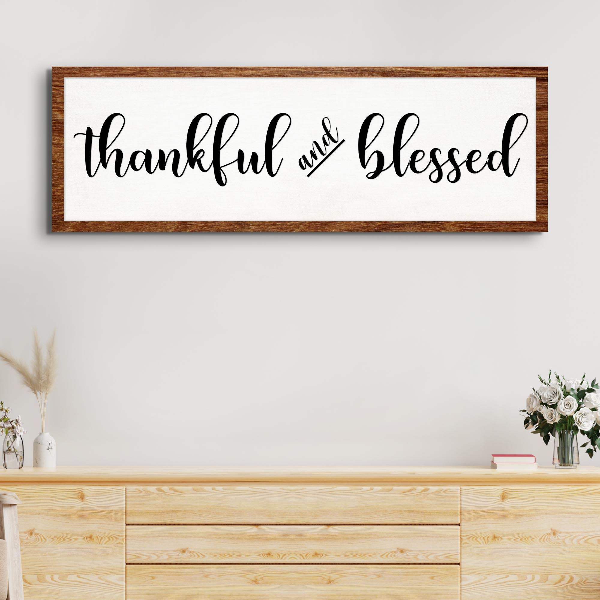 Thankful And Blessed Sign - Image 2