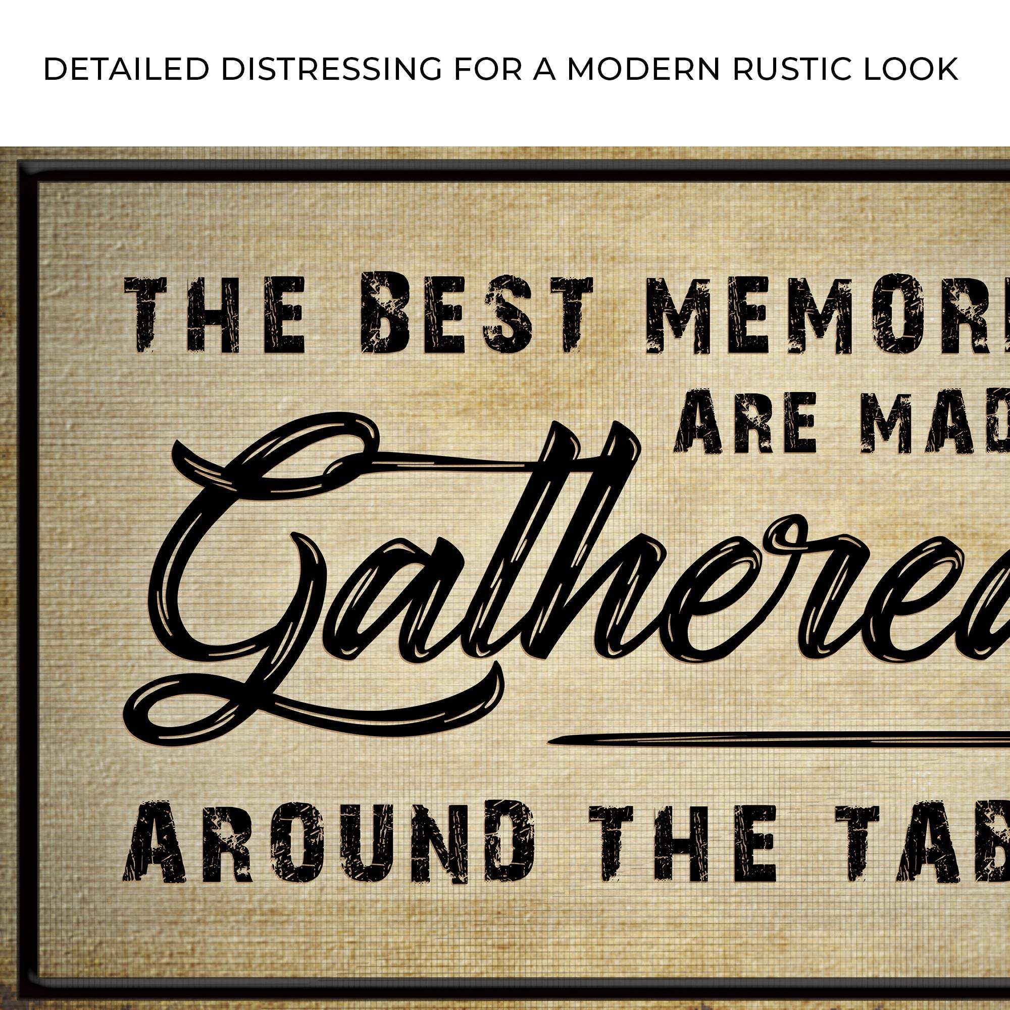 The Best Memories Are Made Gathered Around The Table Sign III - Image 4