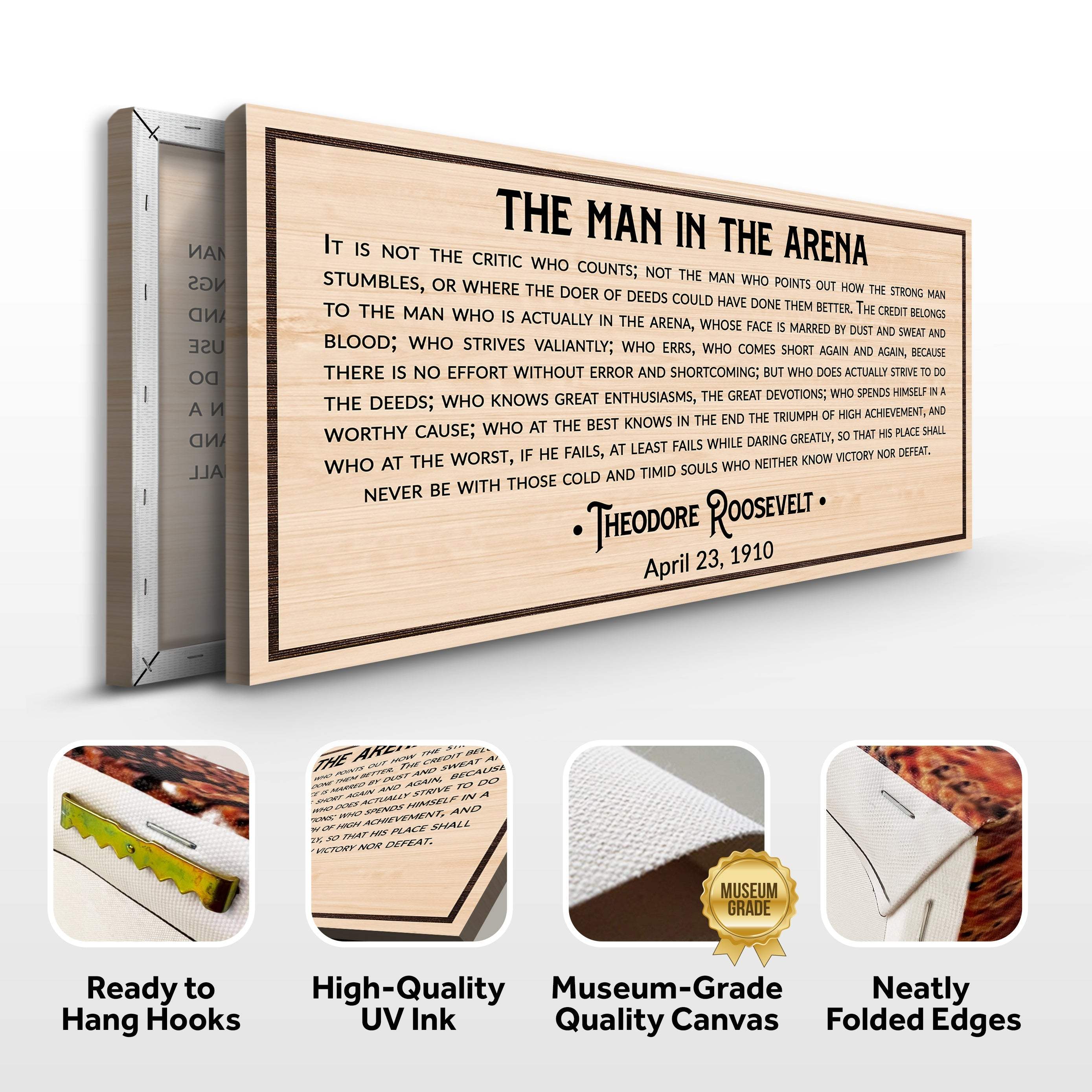 The Man In The Arena Sign IV - Image 4
