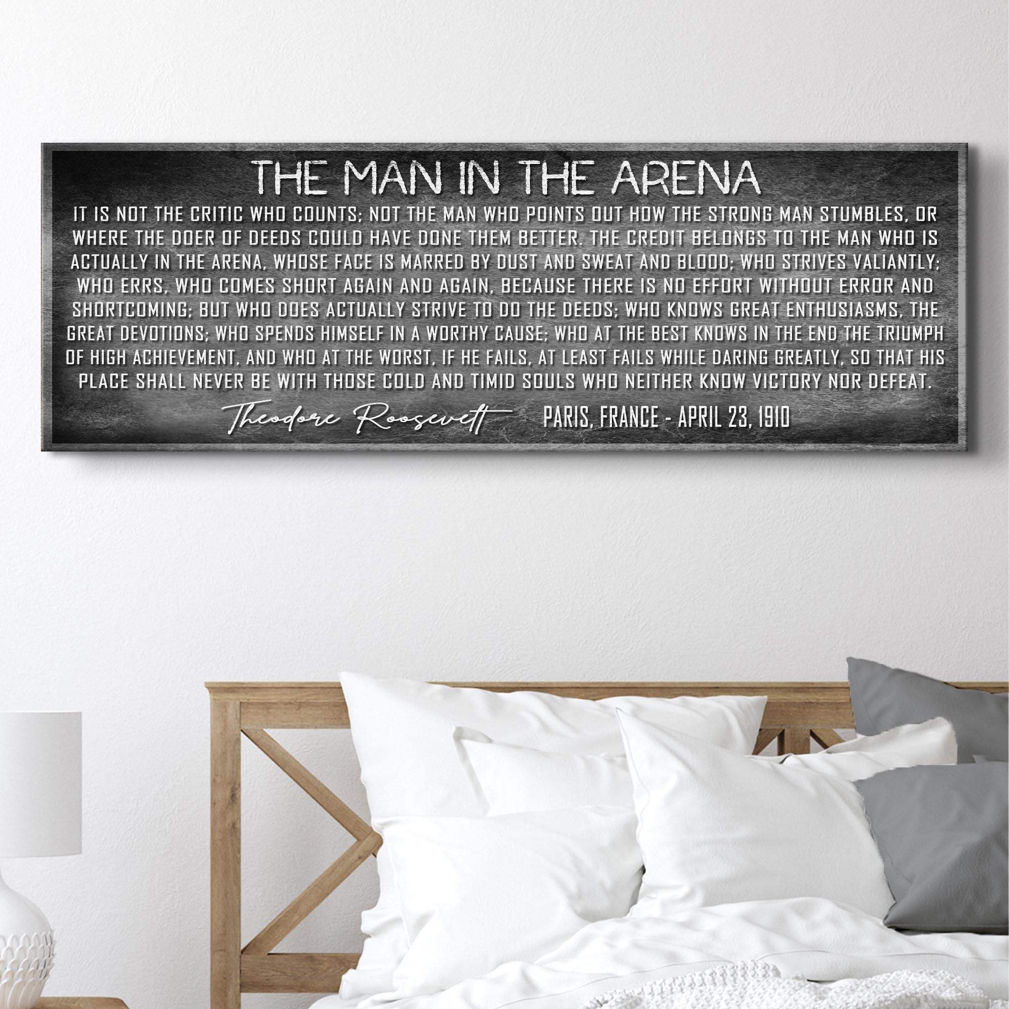 The Man In The Arena Sign VII - Image 2