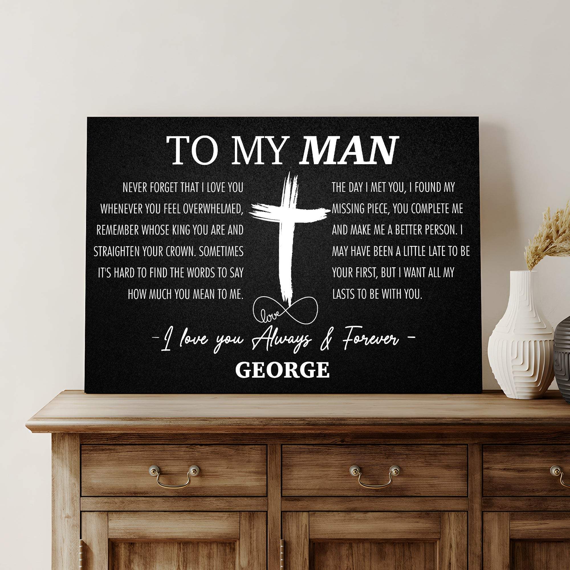 To My Man Father's Day Gift Sign - Image 2