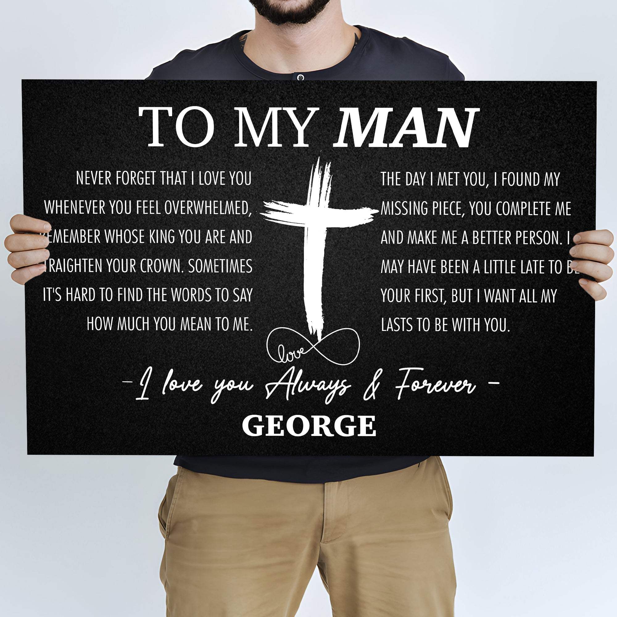 To My Man Father's Day Gift Sign - Image 3