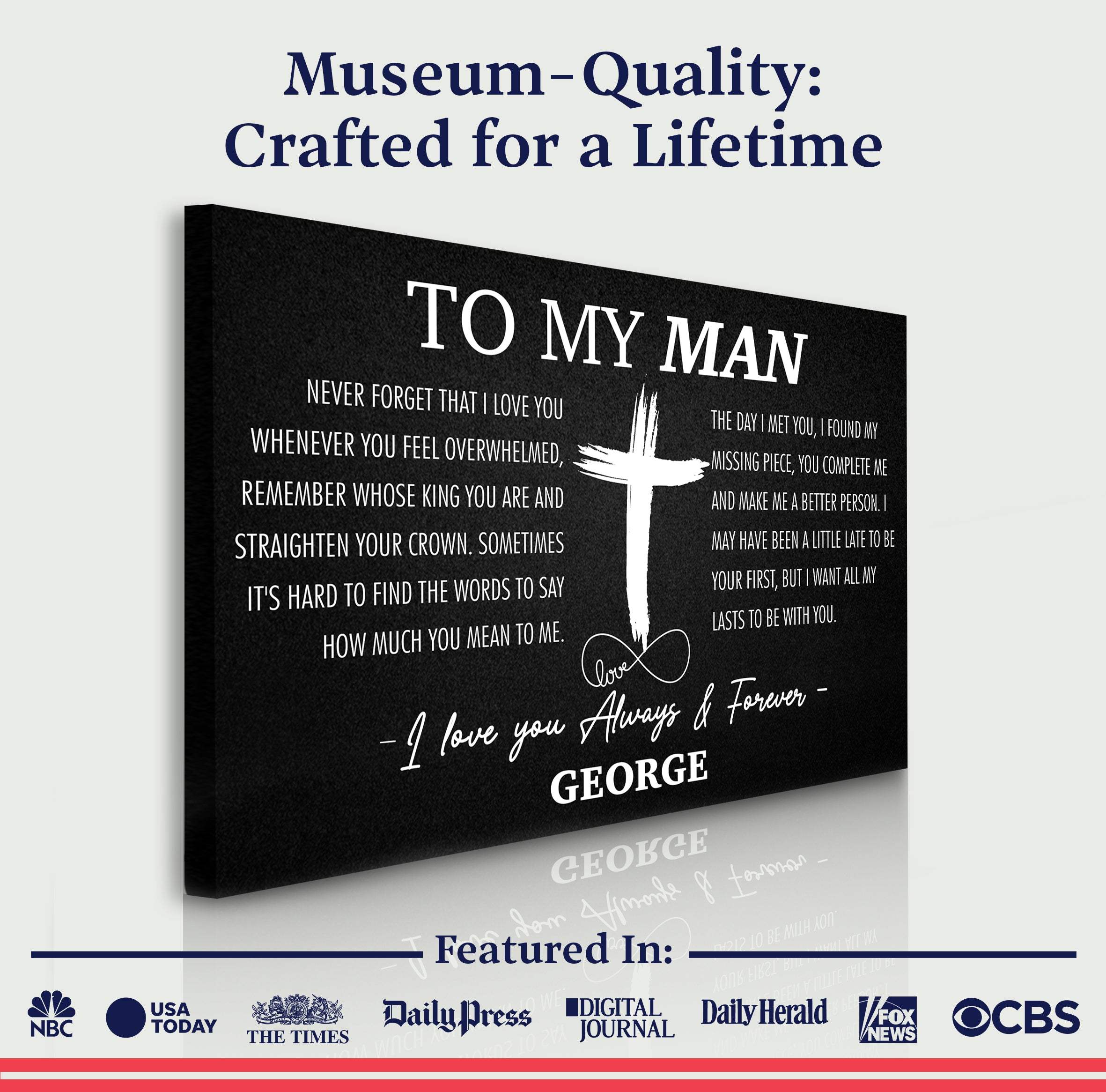 To My Man Father's Day Gift Sign - Image 4