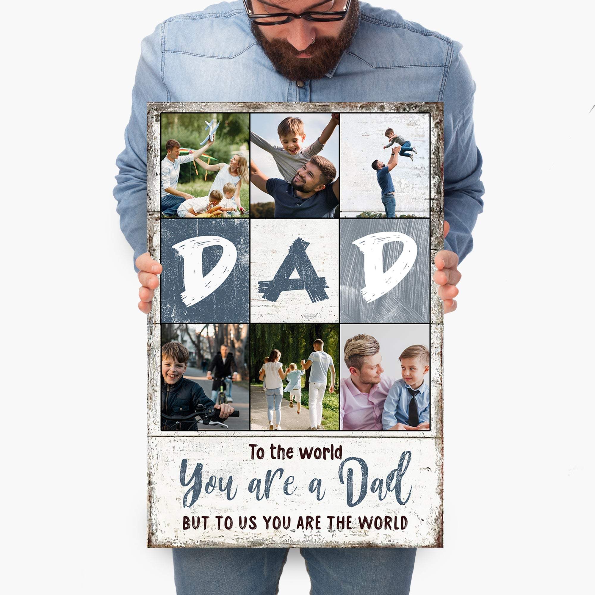 To Us You Are The World Father's Day Gift Sign - Image 2