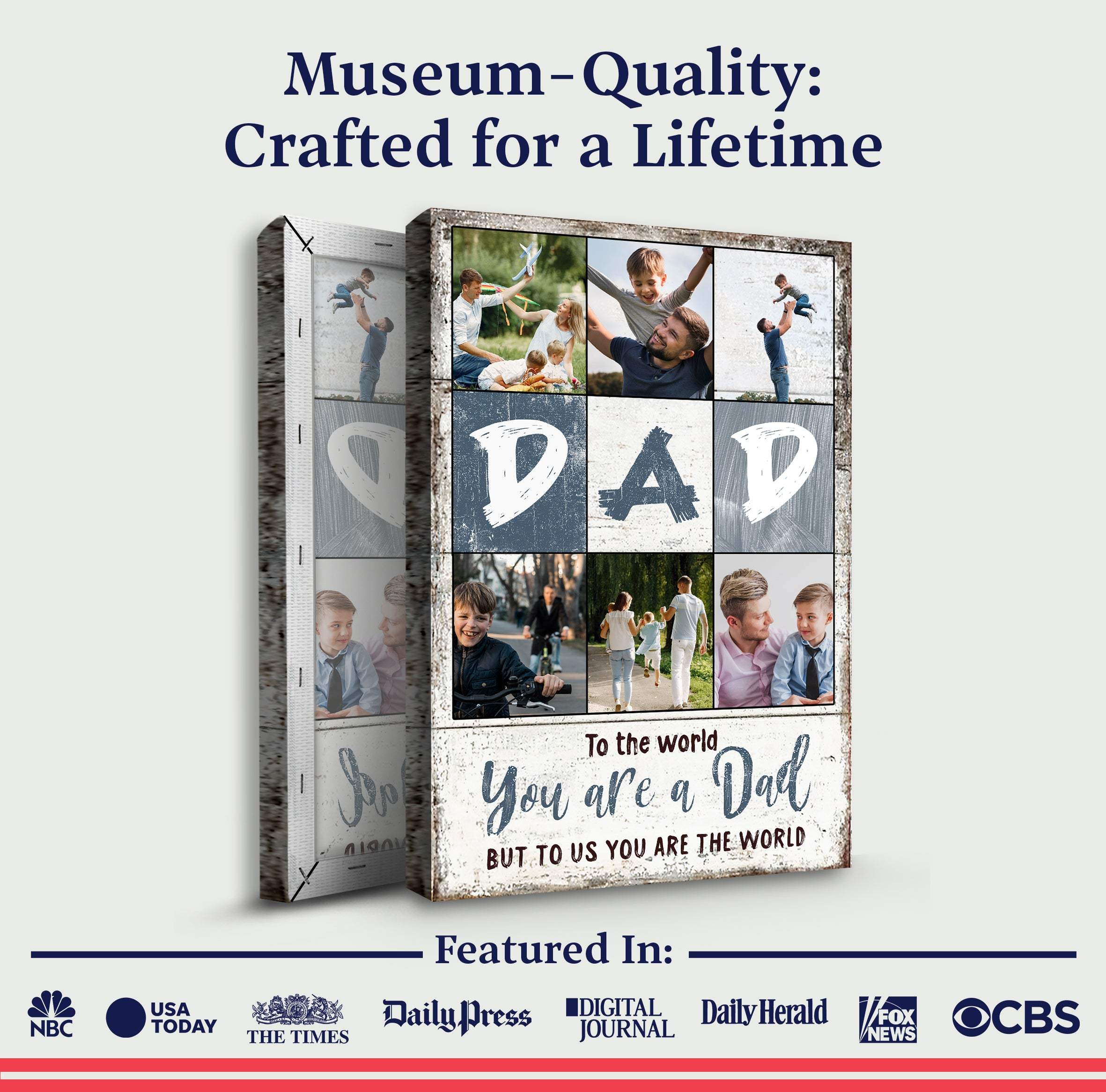 To Us You Are The World Father's Day Gift Sign - Image 4