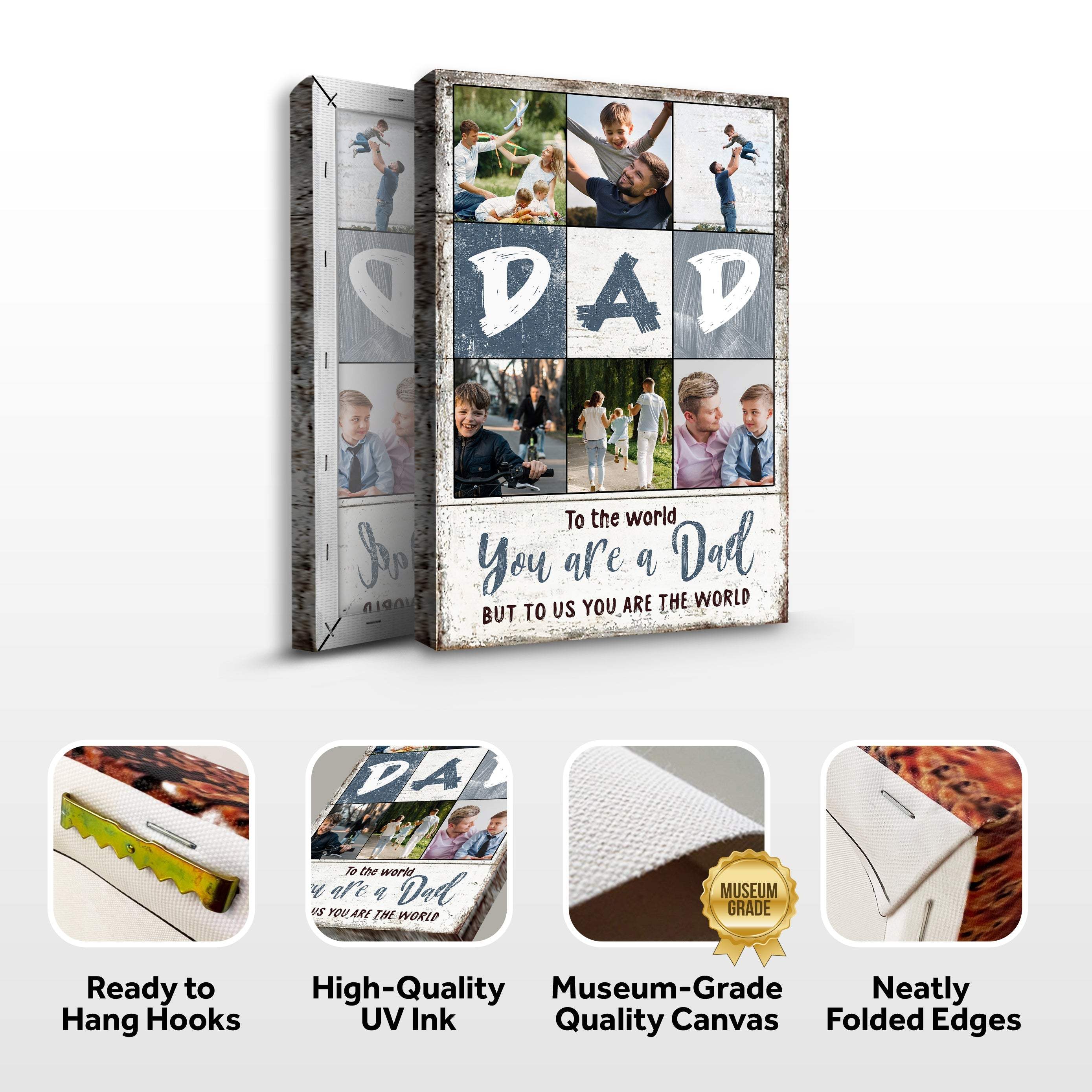 To Us You Are The World Father's Day Gift Sign - Image 5