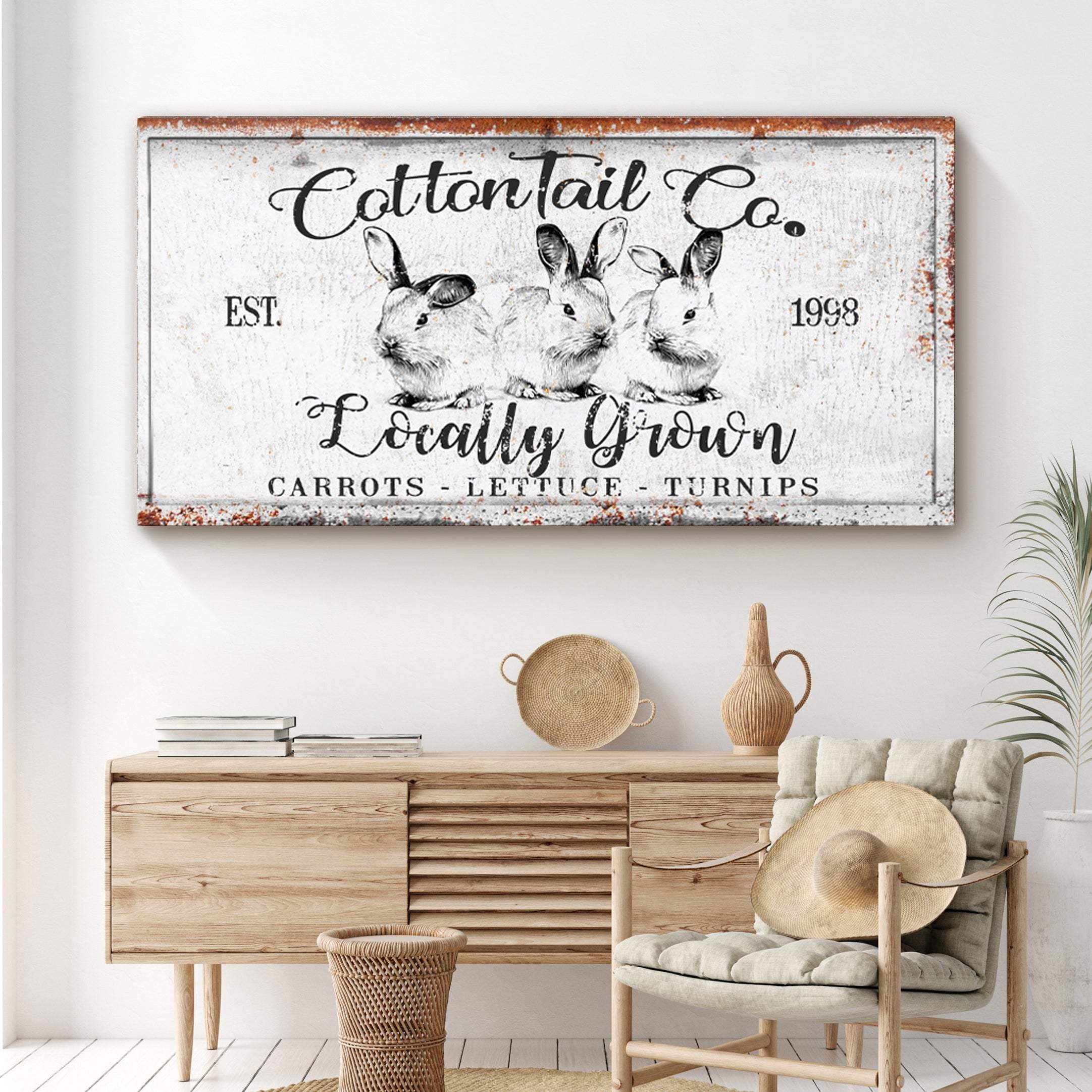 Vintage Cottontail Co Easter Sign III - Image 2