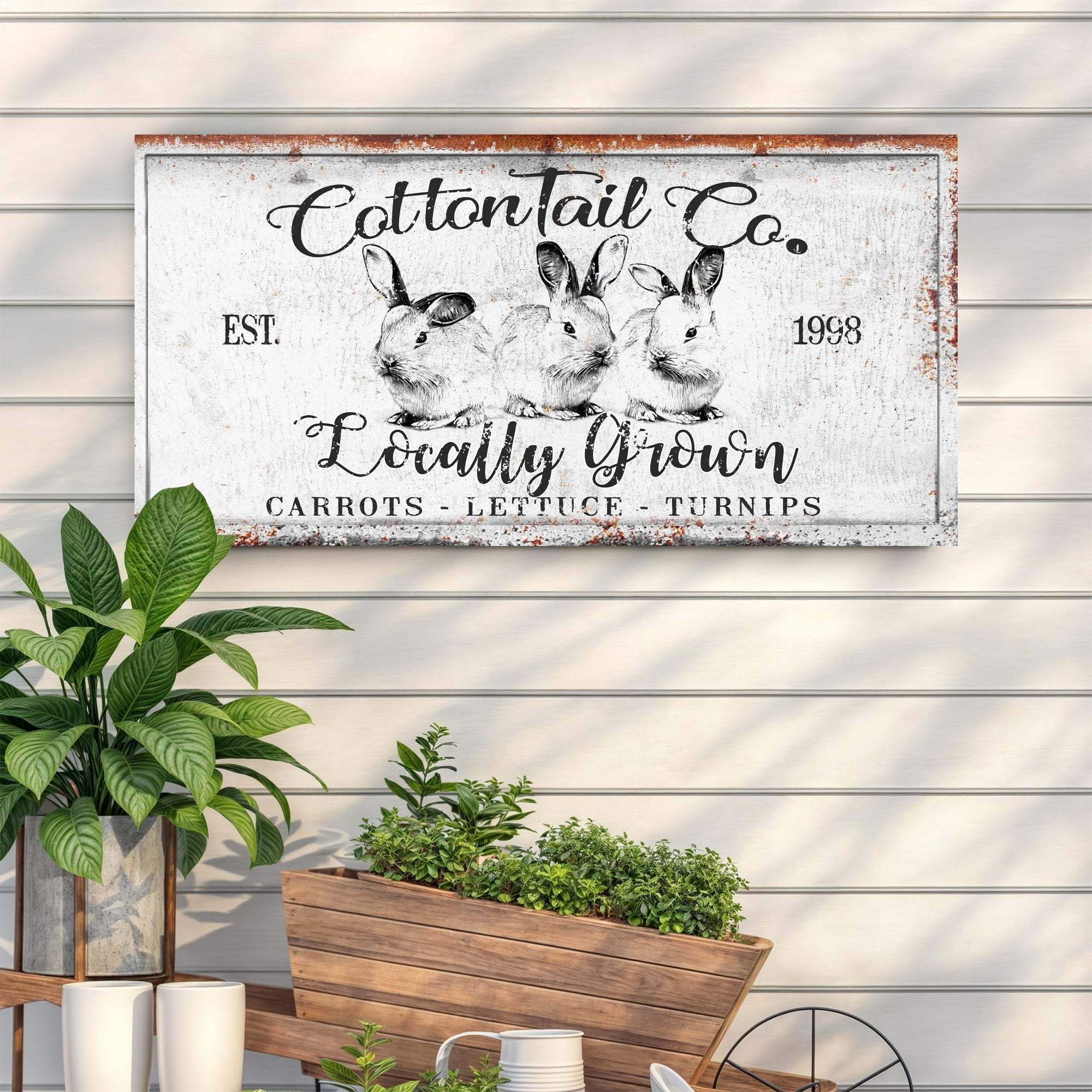 Vintage Cottontail Co Easter Sign III - Image 3