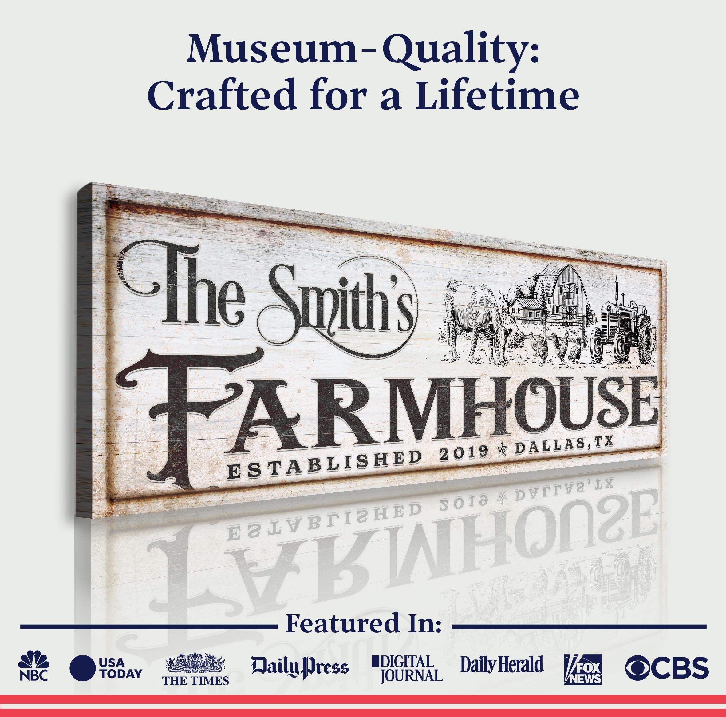 Vintage Rust Farmhouse Sign II - Image 5