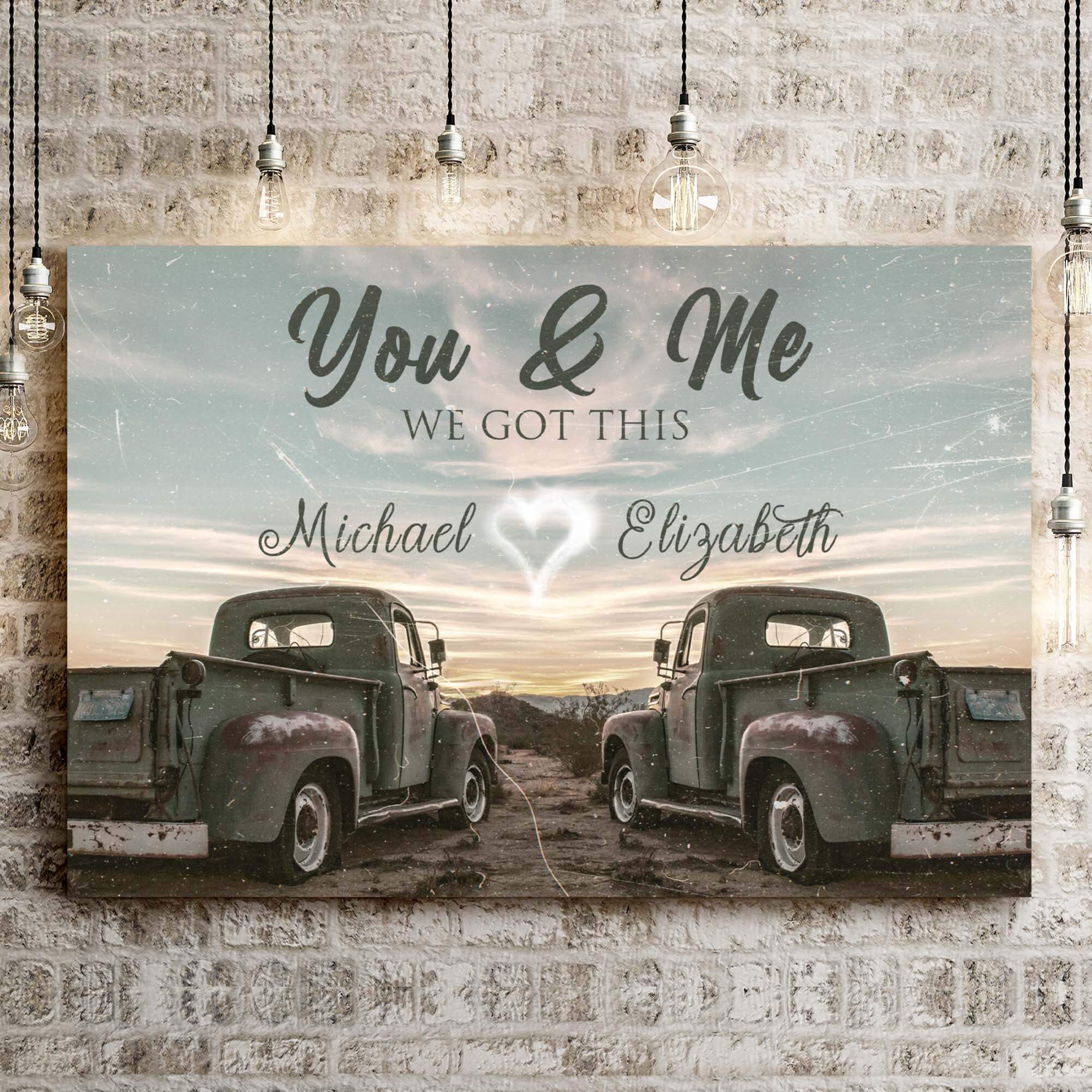 Vintage Truck Themed We Got This Couple Sign - Image 2