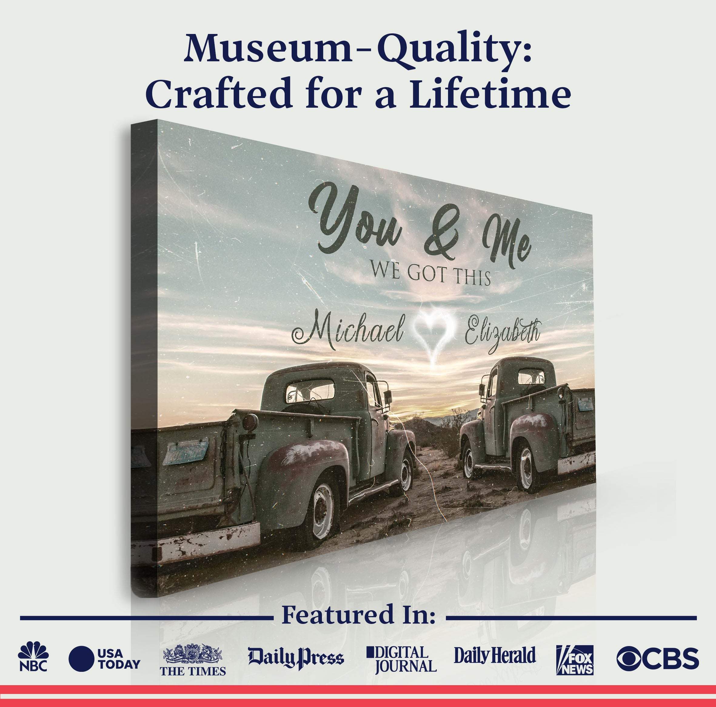 Vintage Truck Themed We Got This Couple Sign - Image 4