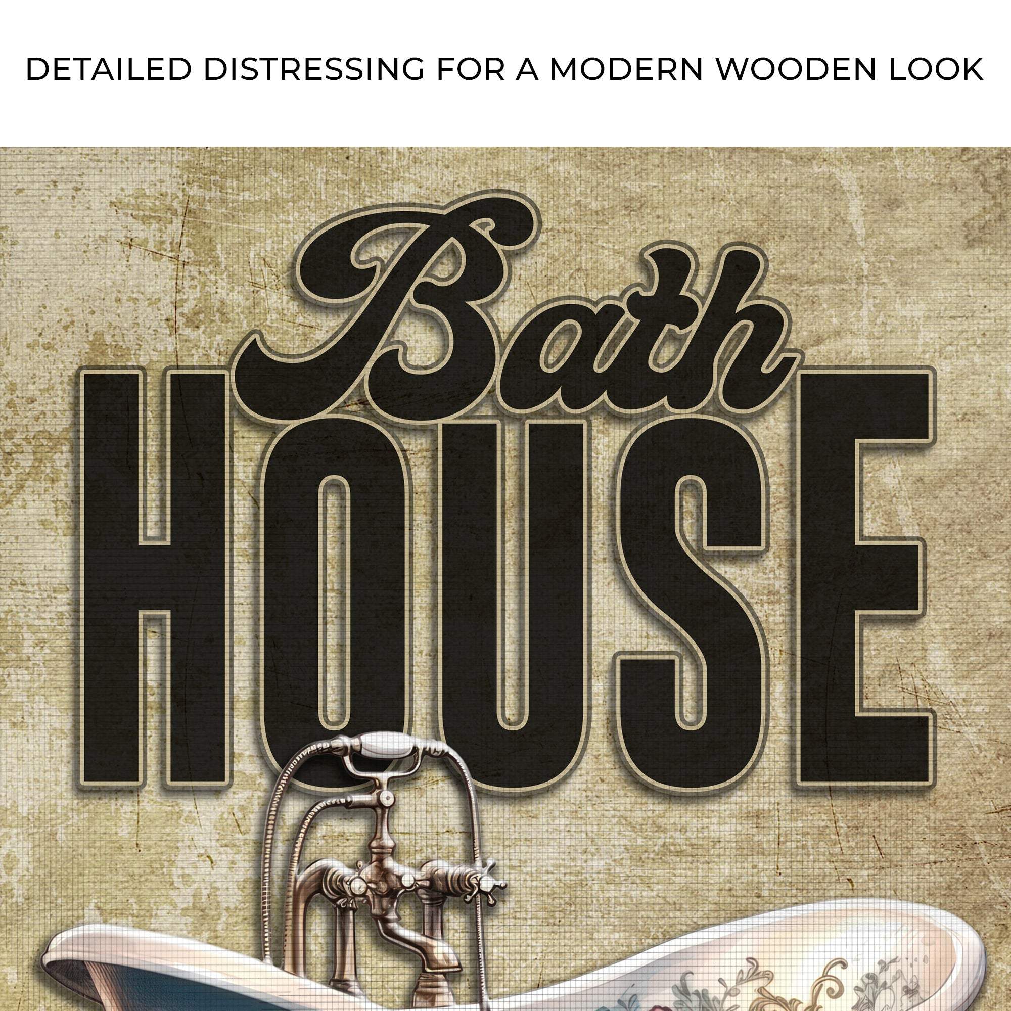 Wash Rinse Dry Repeat Bath House Sign - Image 4