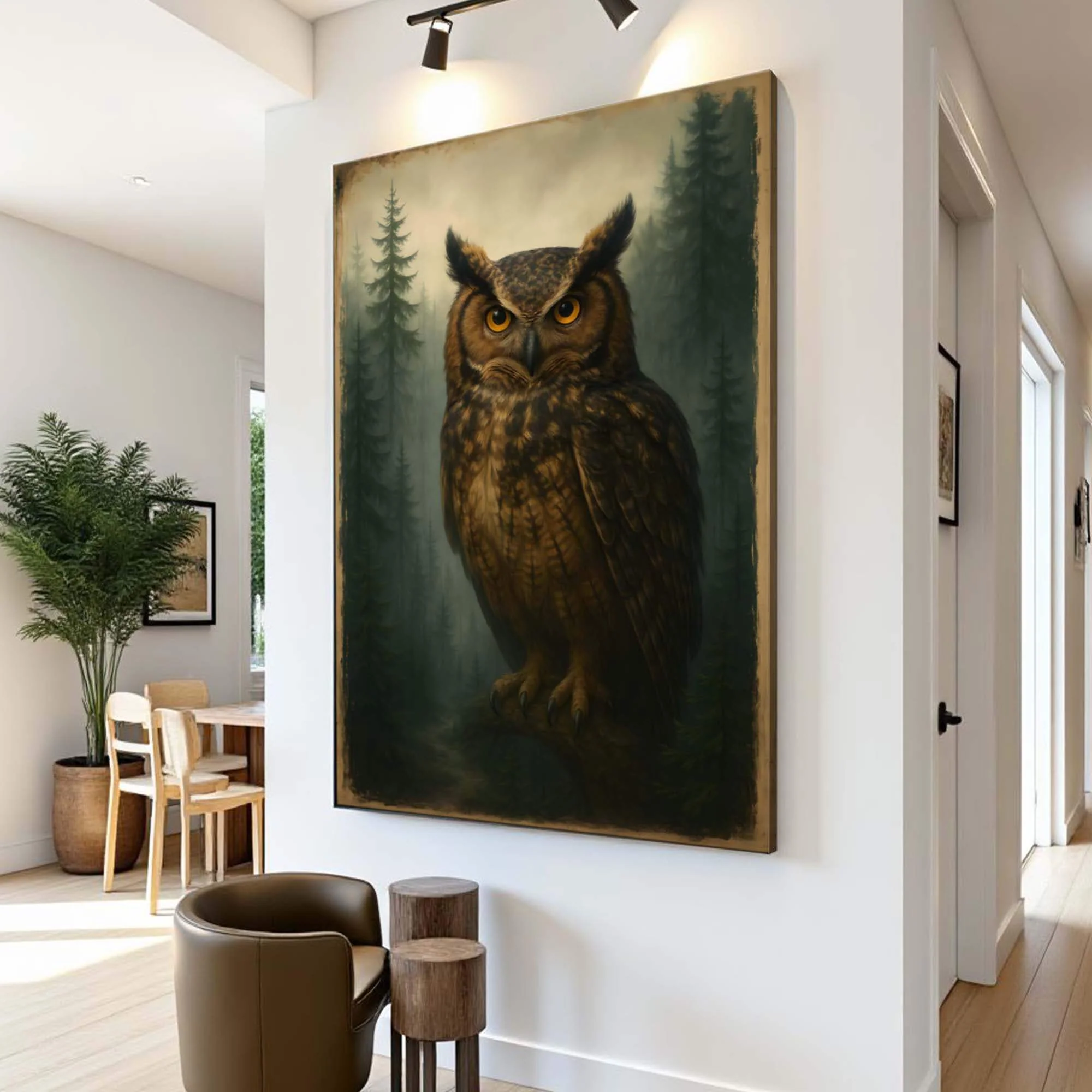 Watcher Of The Woods Owl Wall Art - Image 2