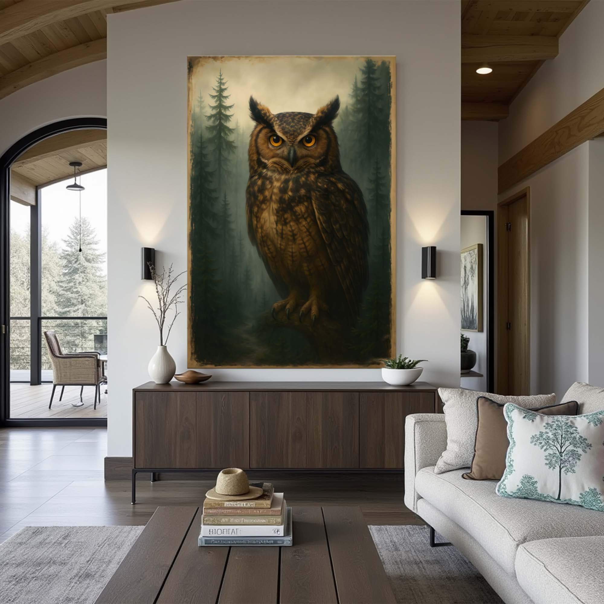 Watcher Of The Woods Owl Wall Art - Image 3