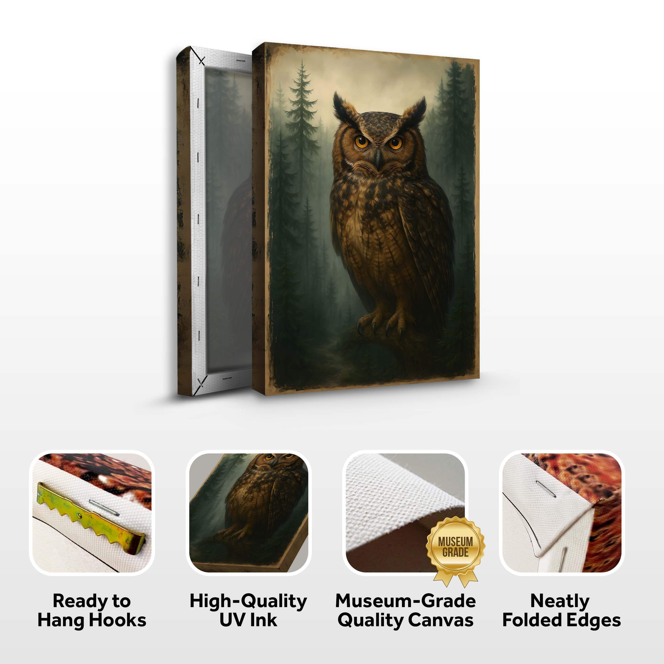Watcher Of The Woods Owl Wall Art - Image 8