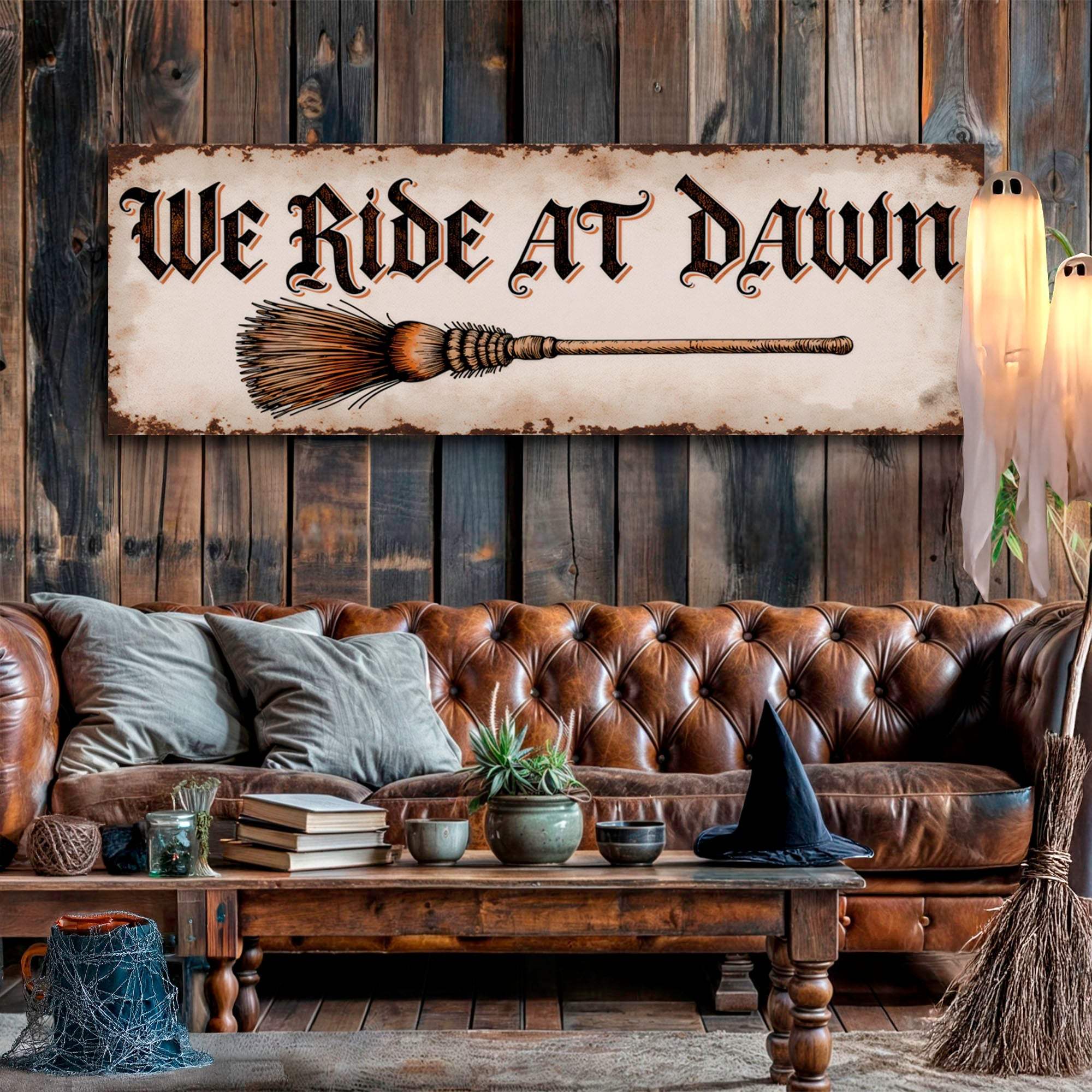 We Ride At Dawn Halloween Wall Sign - Image 4