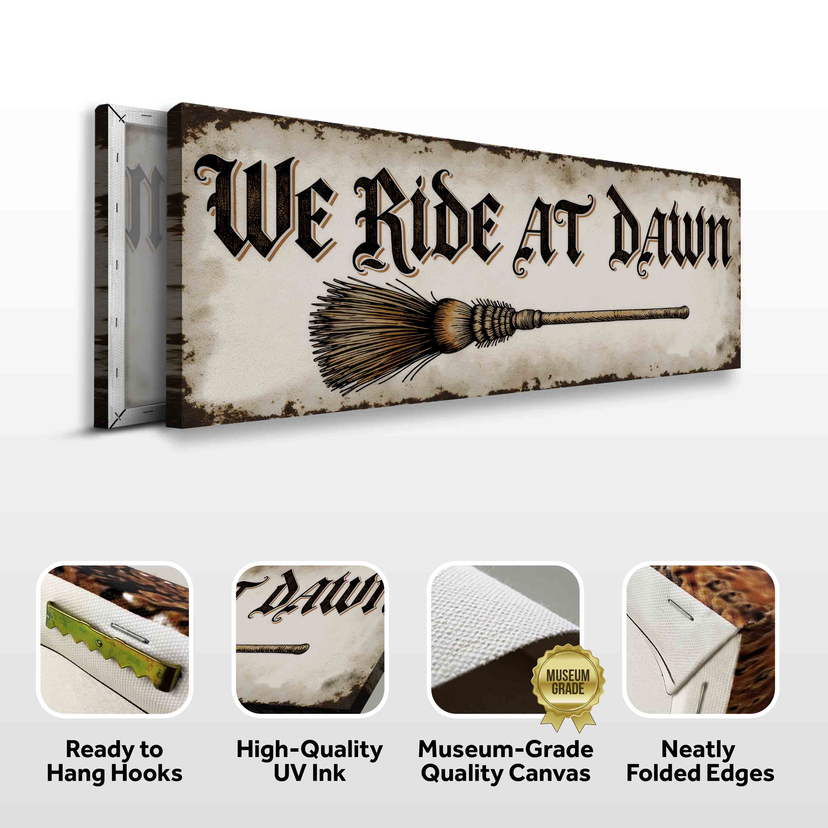 We Ride At Dawn Halloween Wall Sign - Image 8