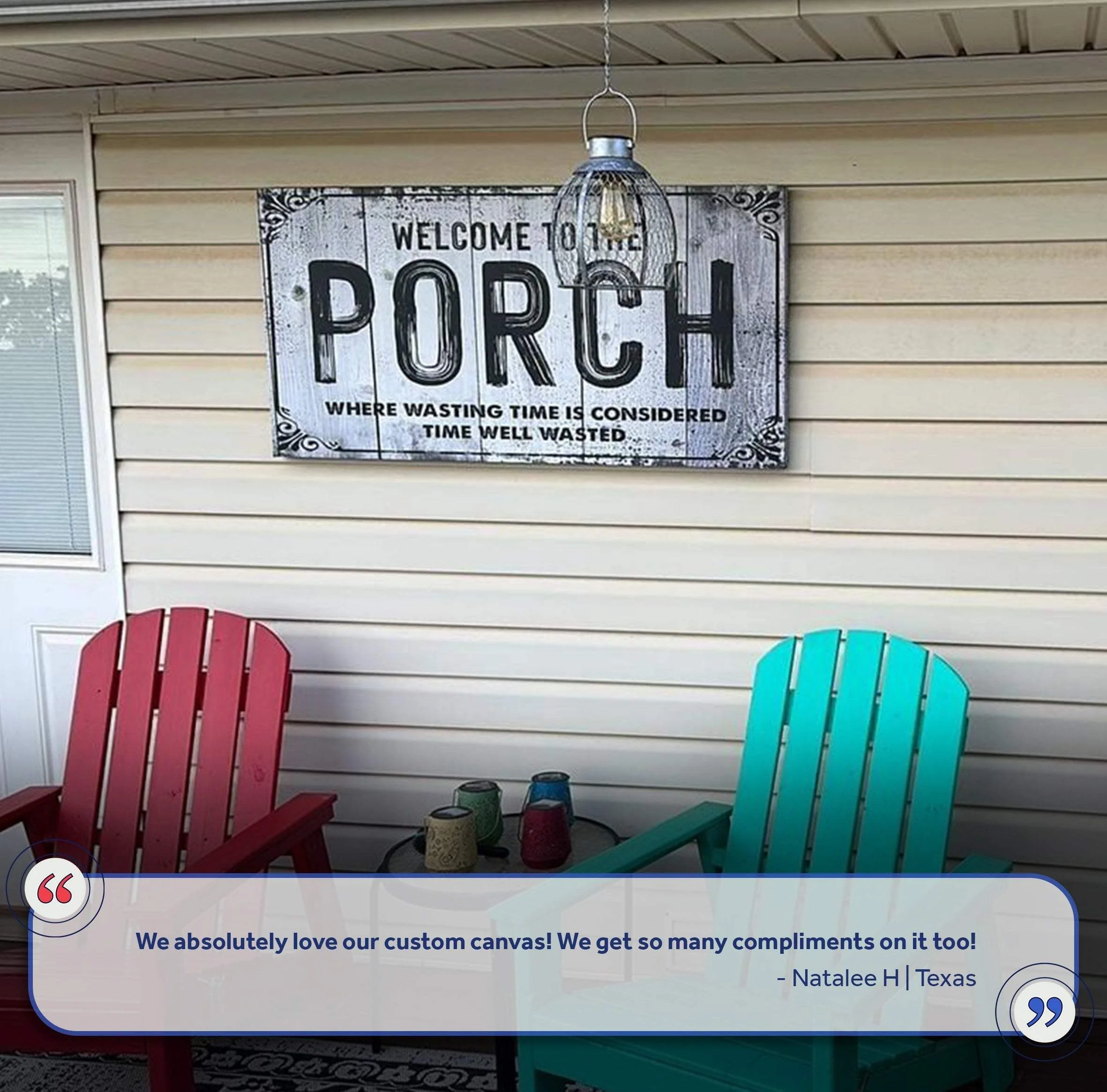 Welcome To The Porch Sign VII - Image 8