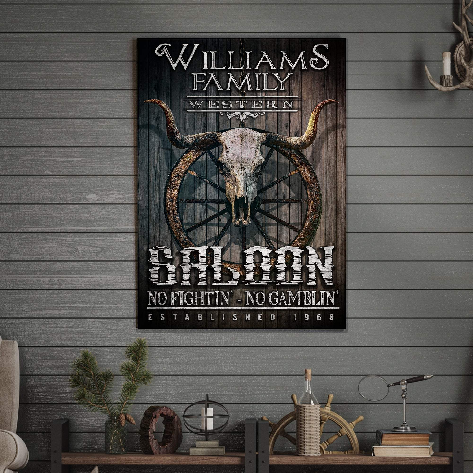 Western Cowboy Saloon Sign - Image 2